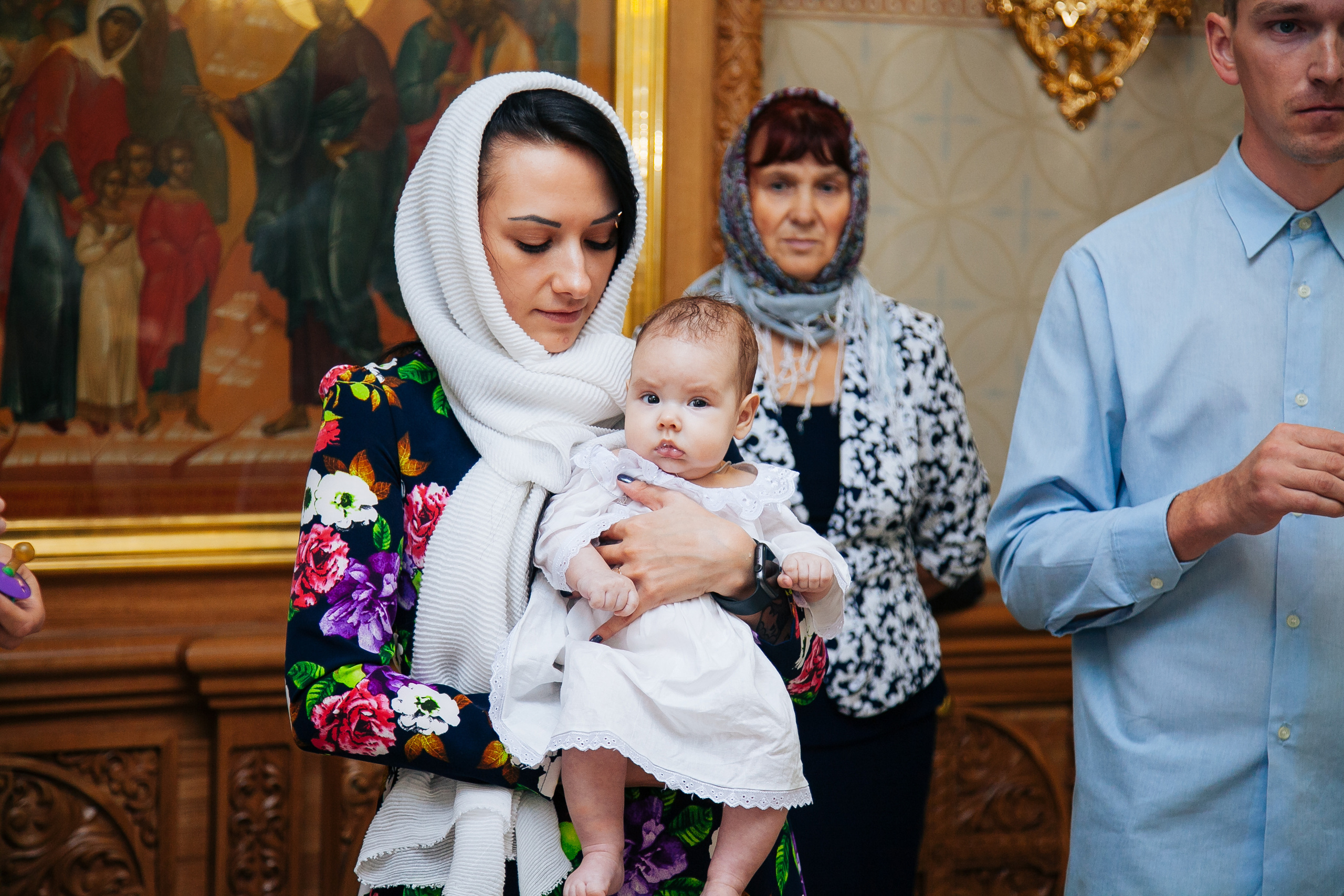 Крещение Веры. Семейный и детский фотограф