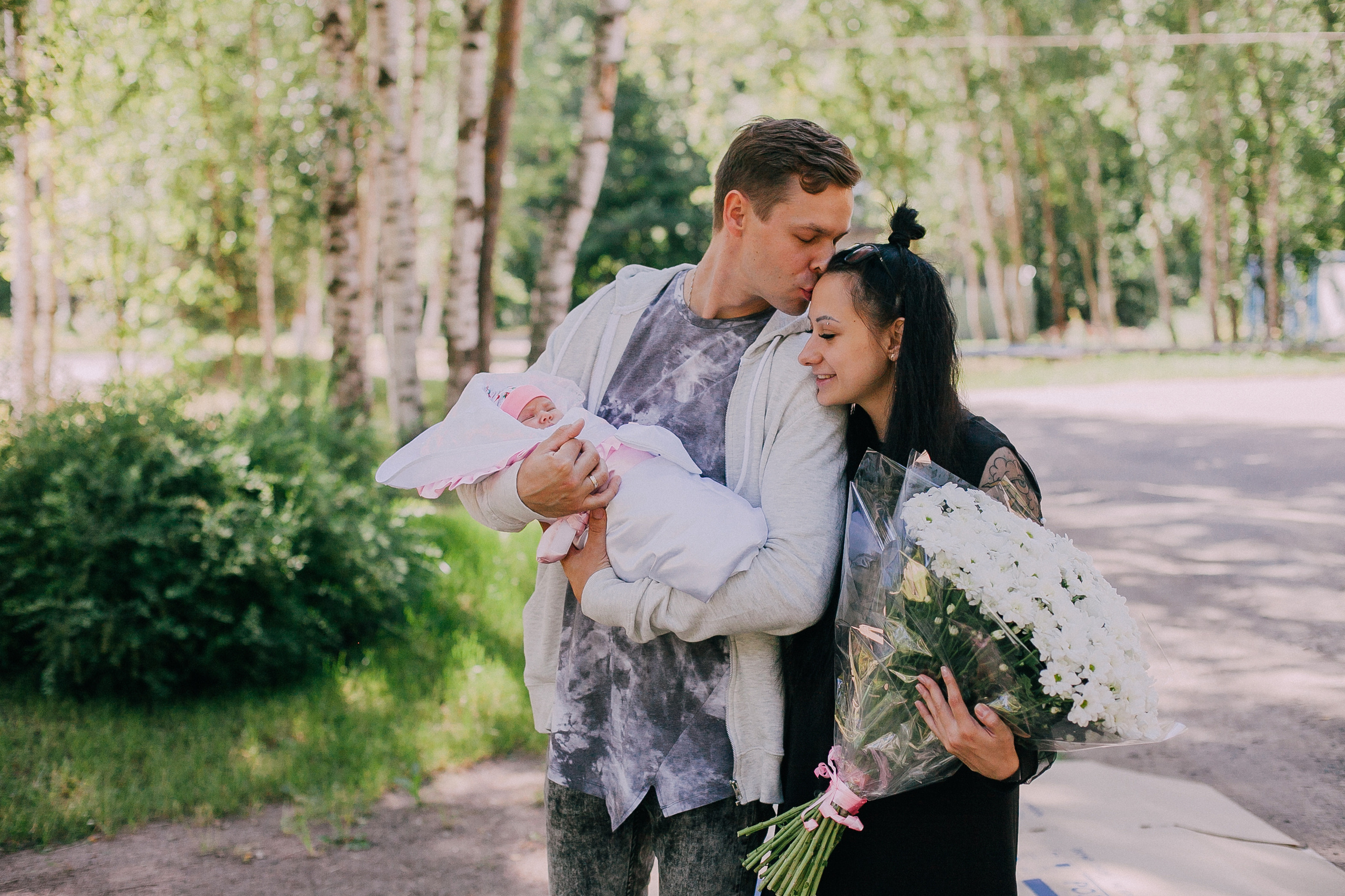 Встреча из роддома.Вера. Семейный и детский фотограф