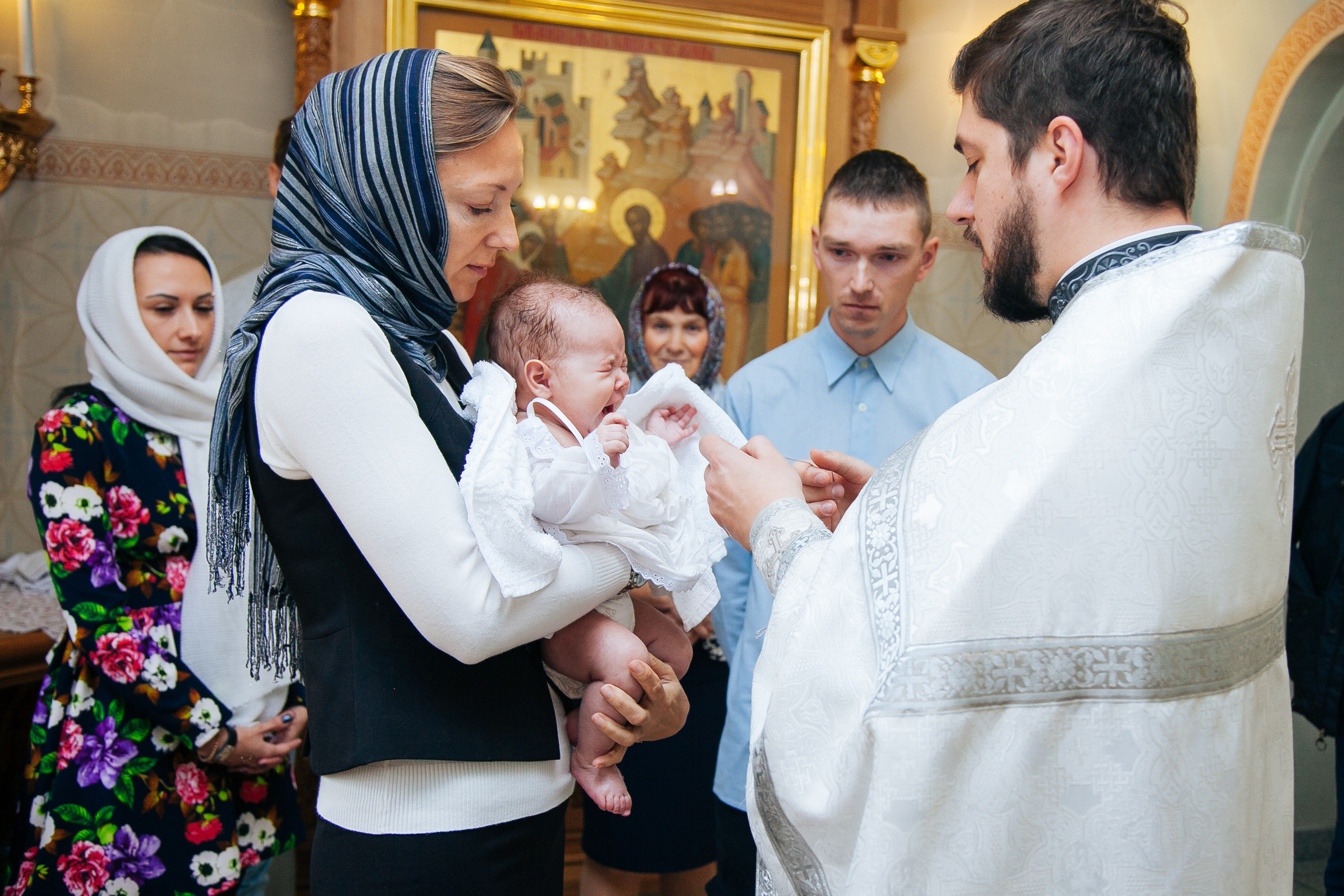 Крещение Веры. Семейный и детский фотограф