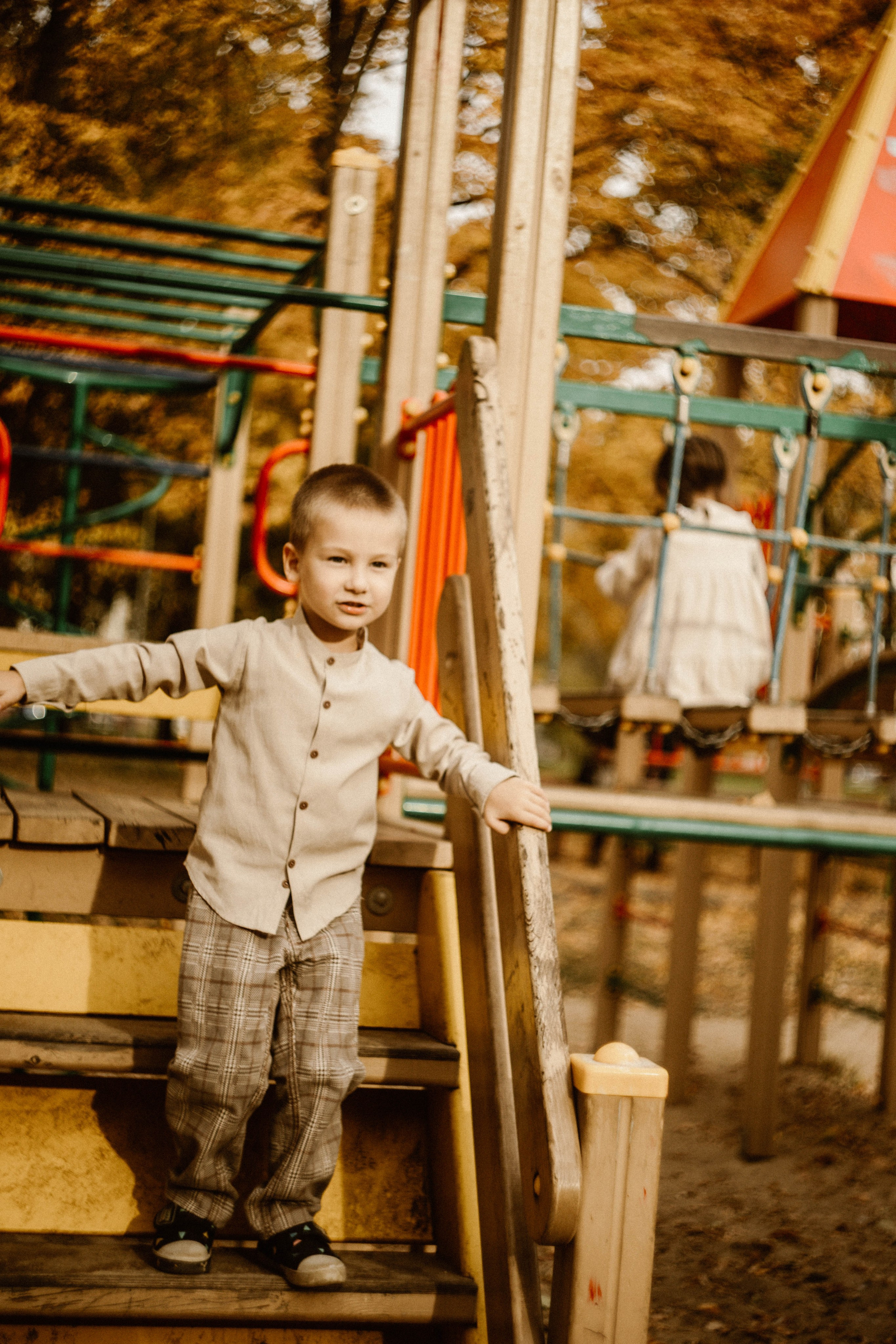 Земснаряд осенний. Фотограф в Нижнем Новгороде