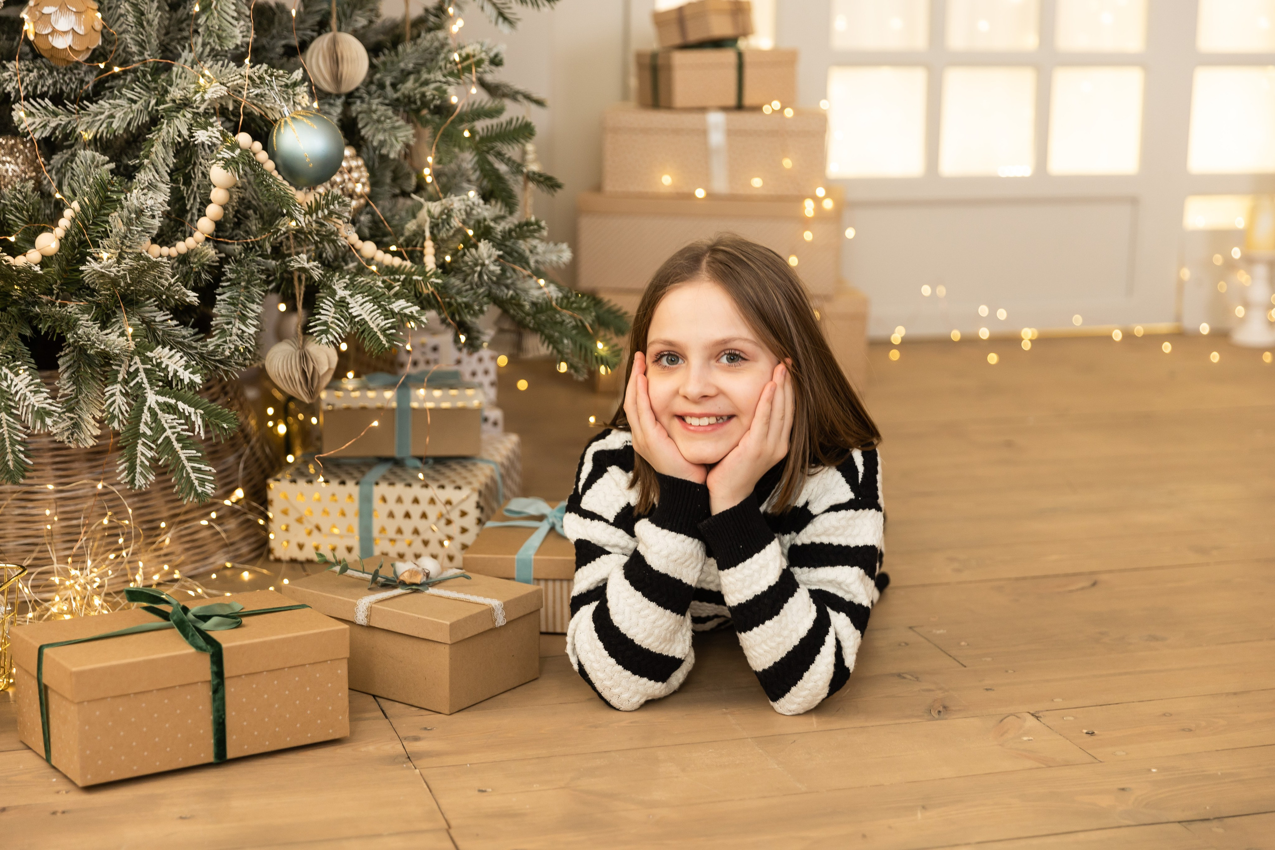 Новогодняя фотосессия в студии 4 класс. Семейный, детский, школьный фотограф в Благовещенске Яна Белоусова