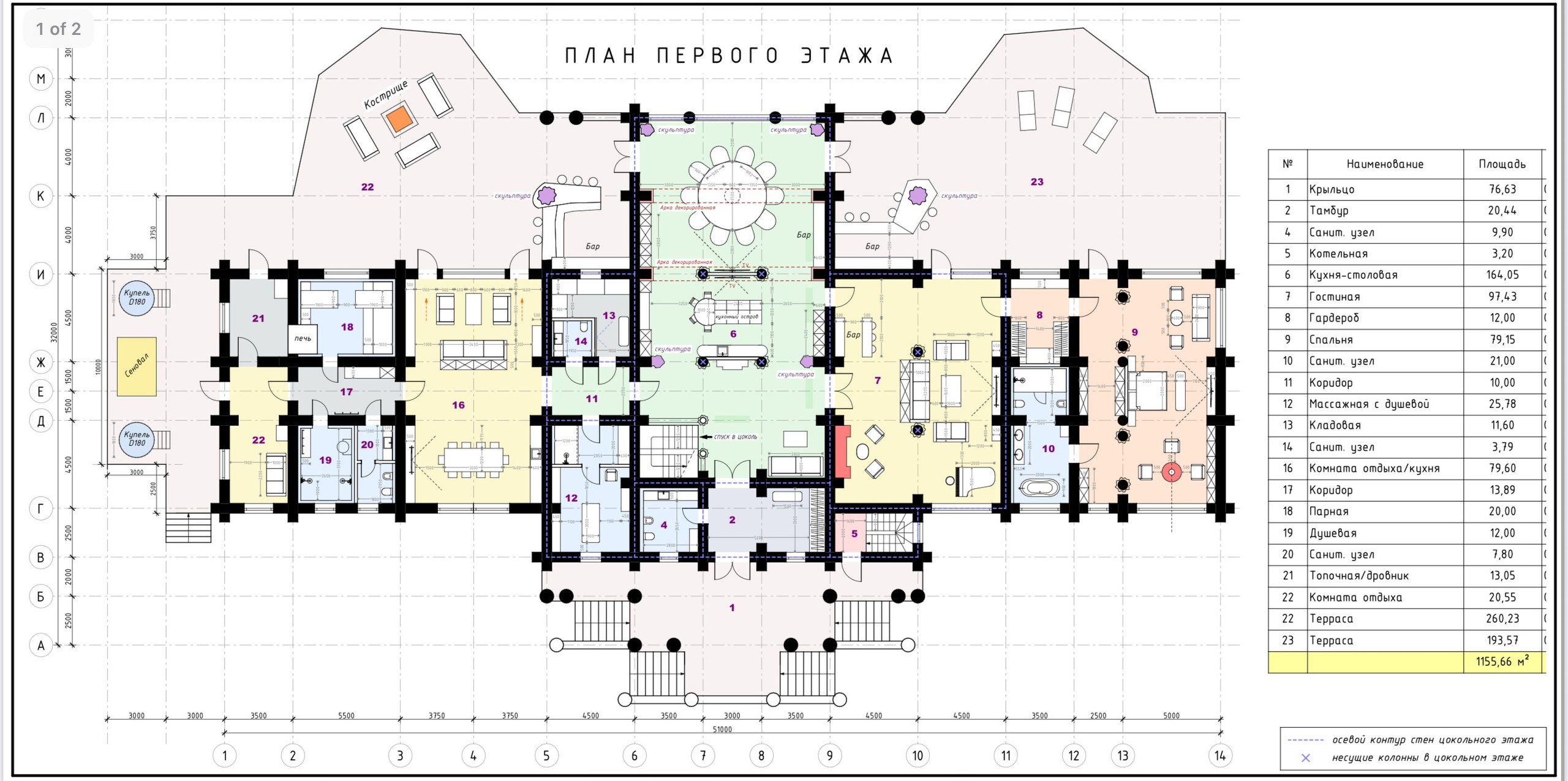 Царская баня, 500 м². Архитектор Касаткин и Партнёры