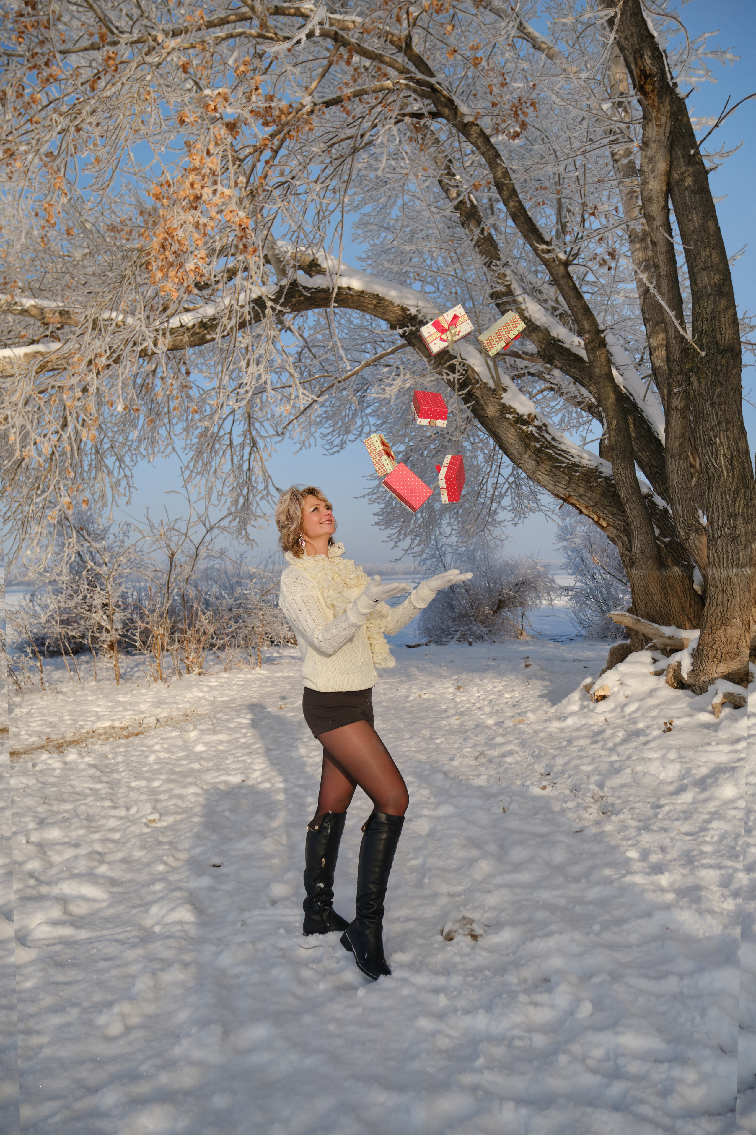 Зимние прогулочные фотосессии для девушек в Самаре