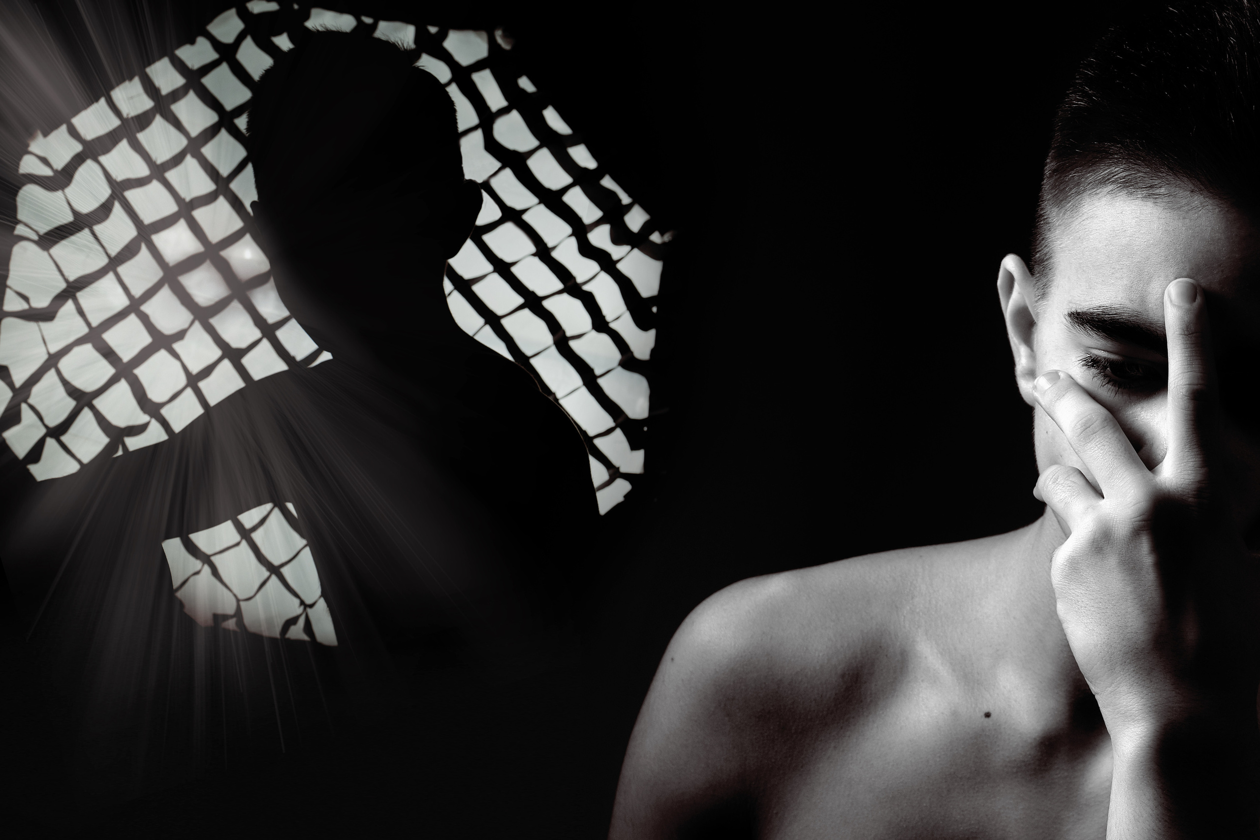 Фото парня в ЧБ