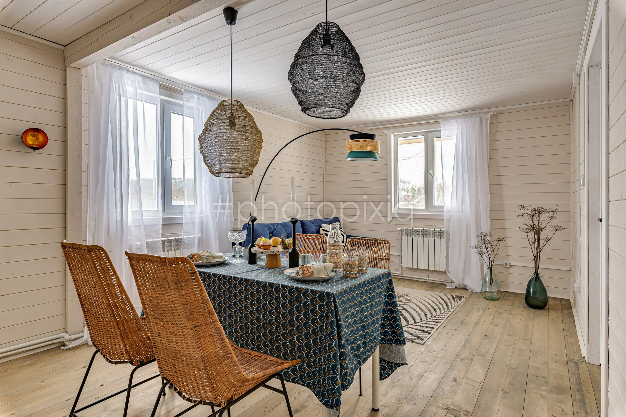 Съёмка дачного дома в КП Ольшаны для продажи. Интерьерная съёмка и виртуальные туры — Интерьерный фотограф Кузнецов Сергей (photopixiq)