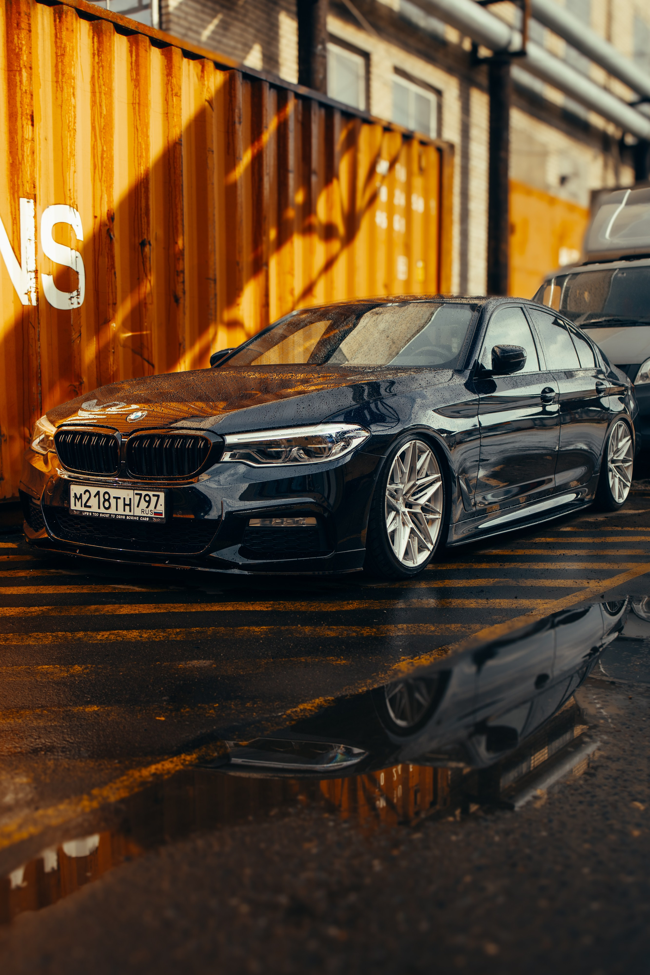 BMW 5 sunset shots. DeLorein