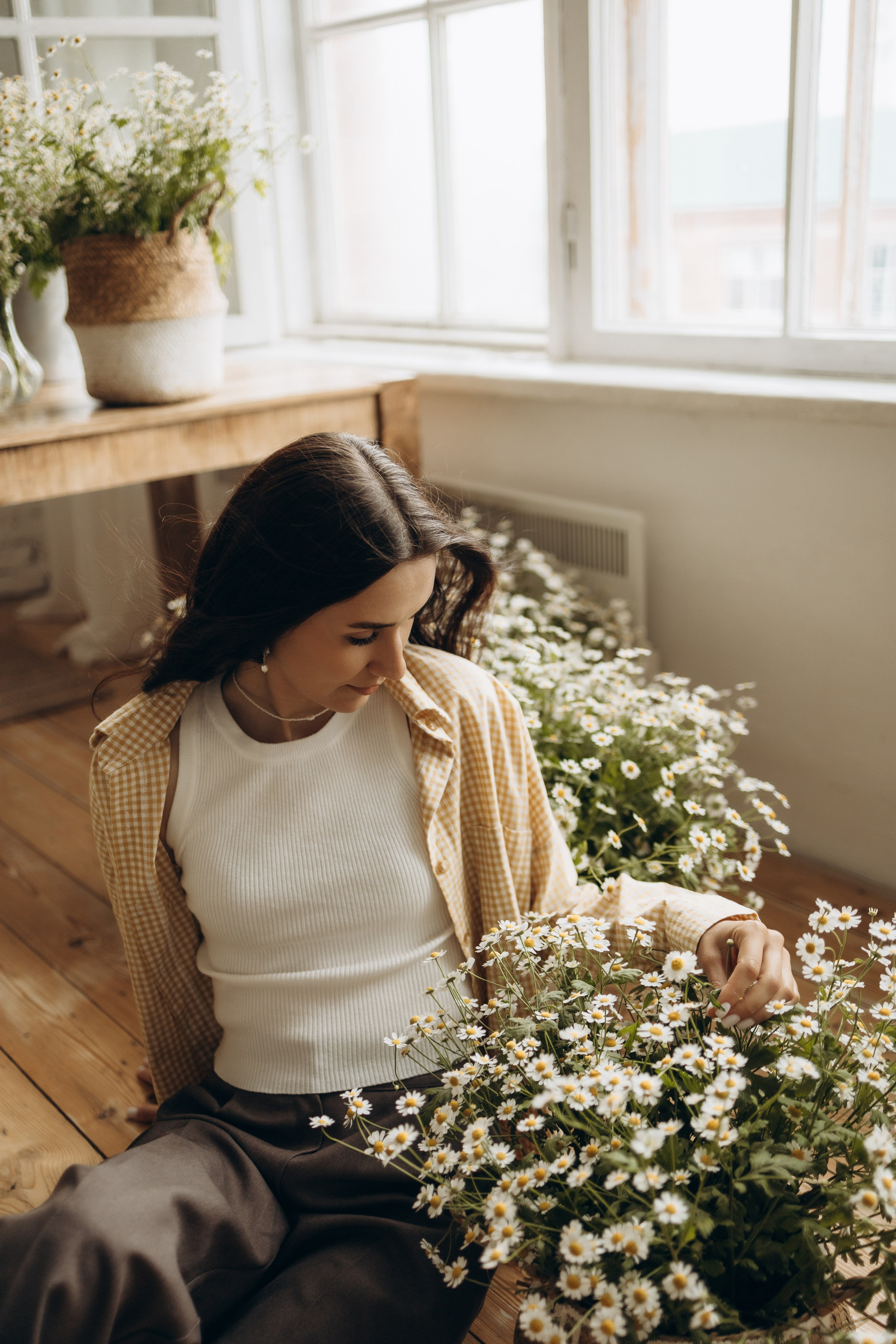 Вика ромашки. Самый теплый фотограф в Краснодаре Рябоконь Ксения