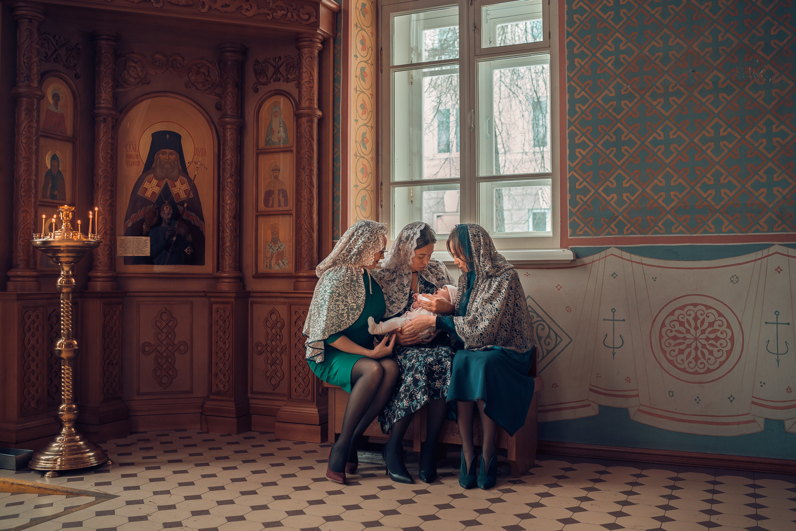 Крещение Евы Храм Иоанна Предтечи. Фотограф на Крещение и Венчание в Красноярске Рамазанова Юлия