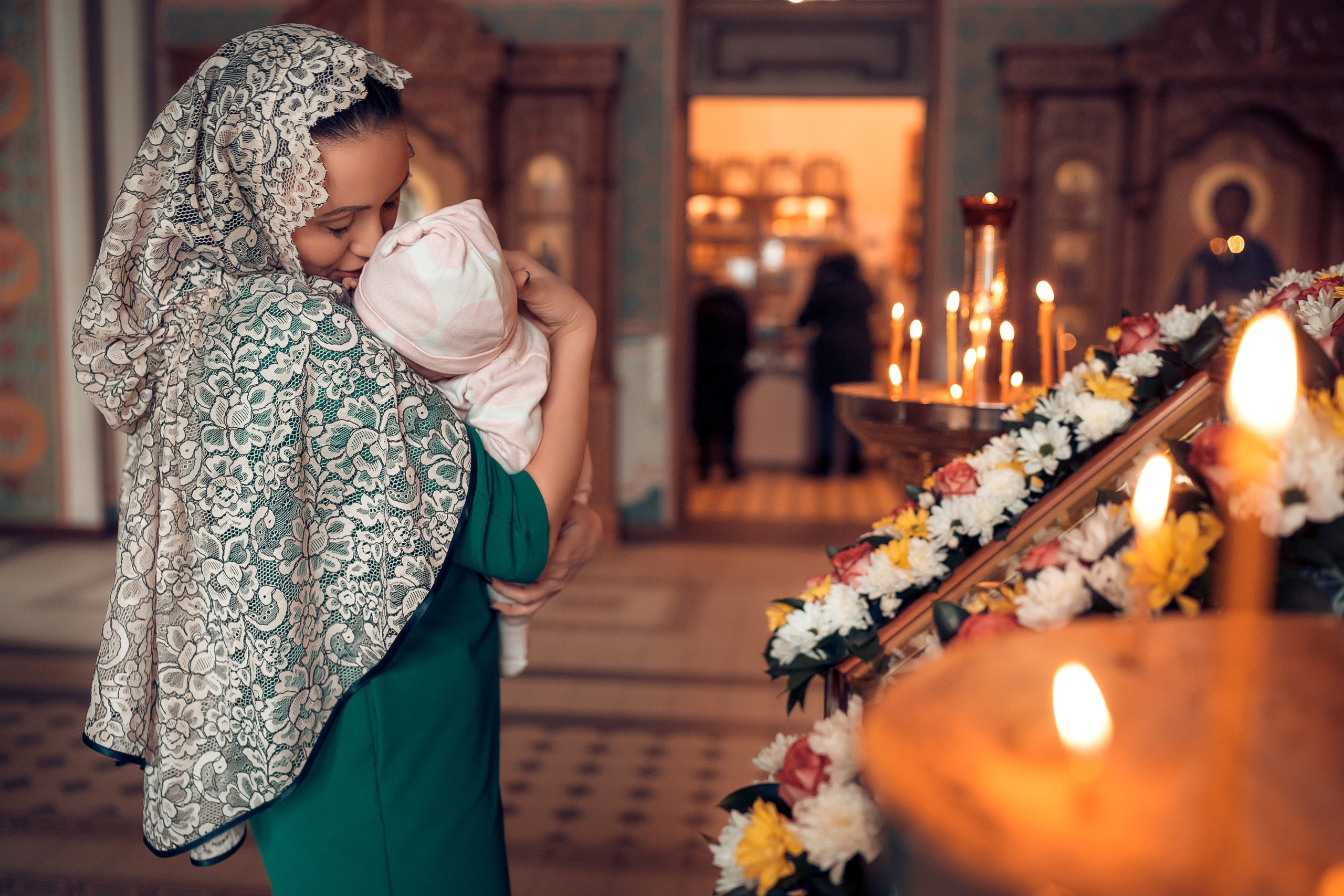 Крещение Евы Храм Иоанна Предтечи. Фотограф на Крещение и Венчание в Красноярске Рамазанова Юлия