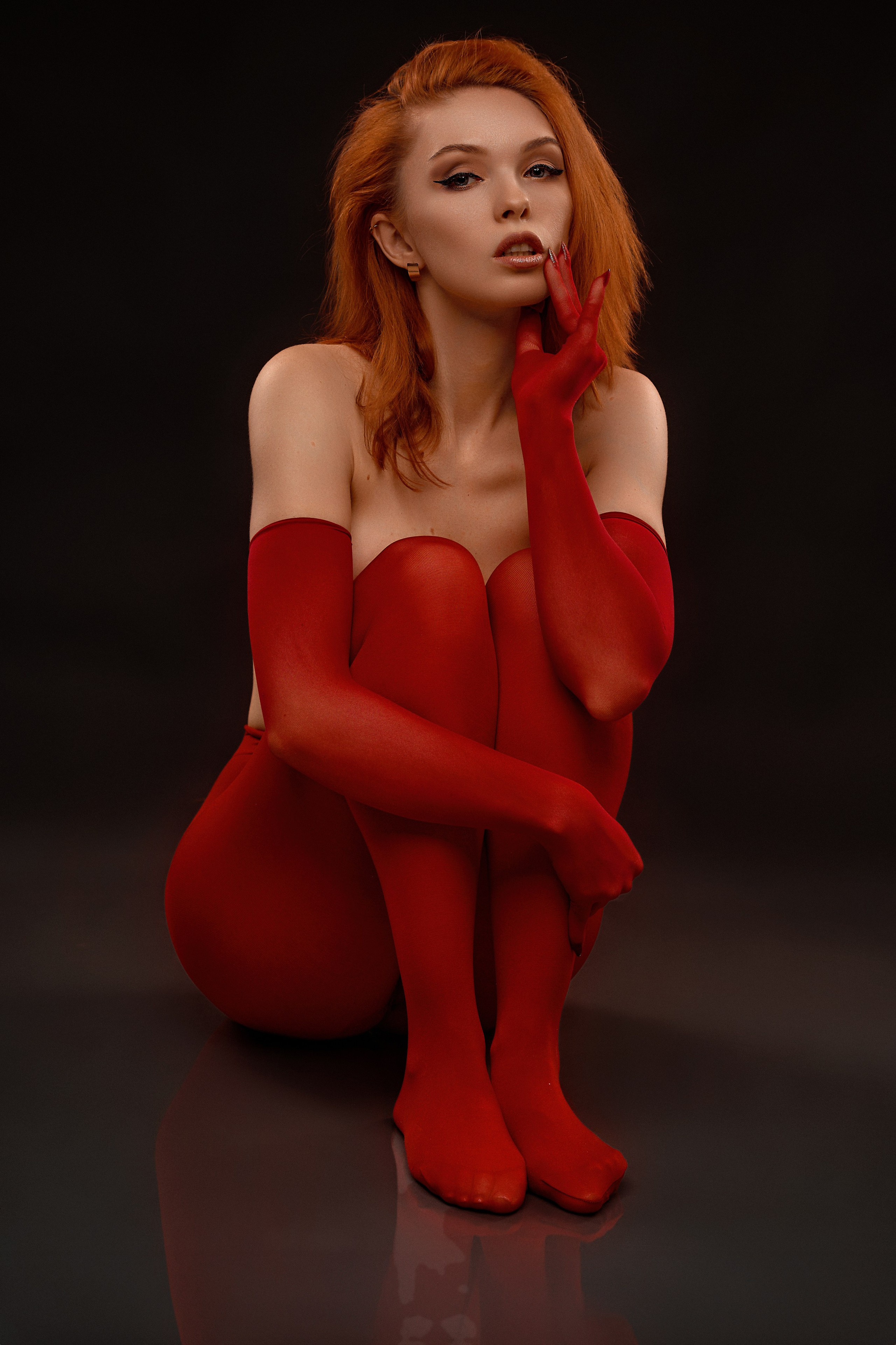 Анна в красном. Фотограф в Тольятти Вячеслав Цуркан