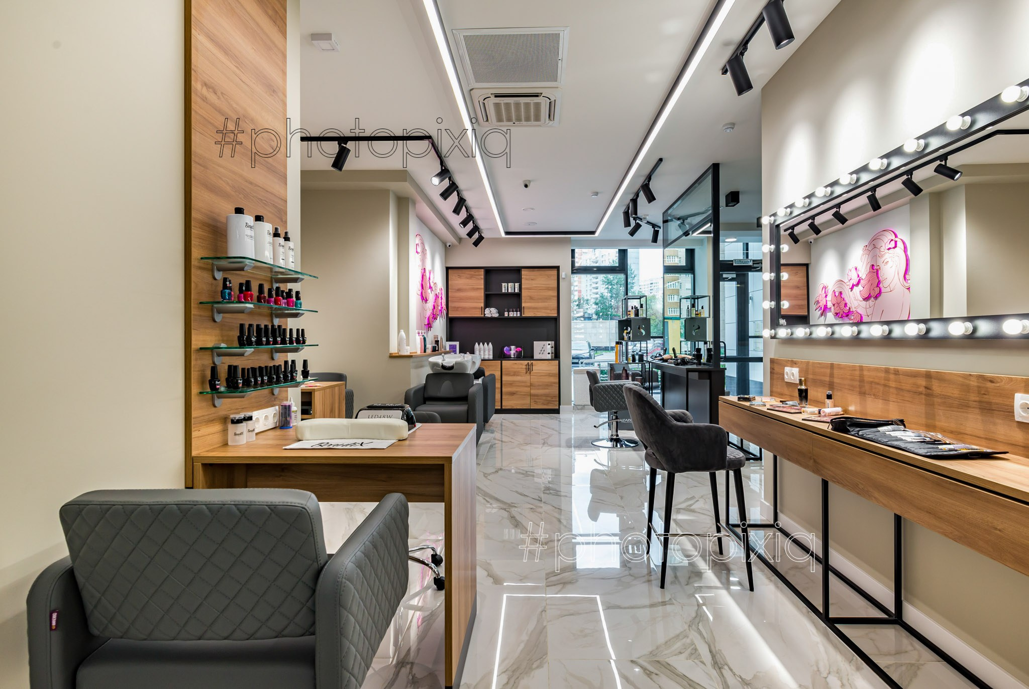 Интерьерная съёмка салона красоты CONCERN. Интерьерная съёмка и виртуальные туры — Интерьерный фотограф Кузнецов Сергей (photopixiq)