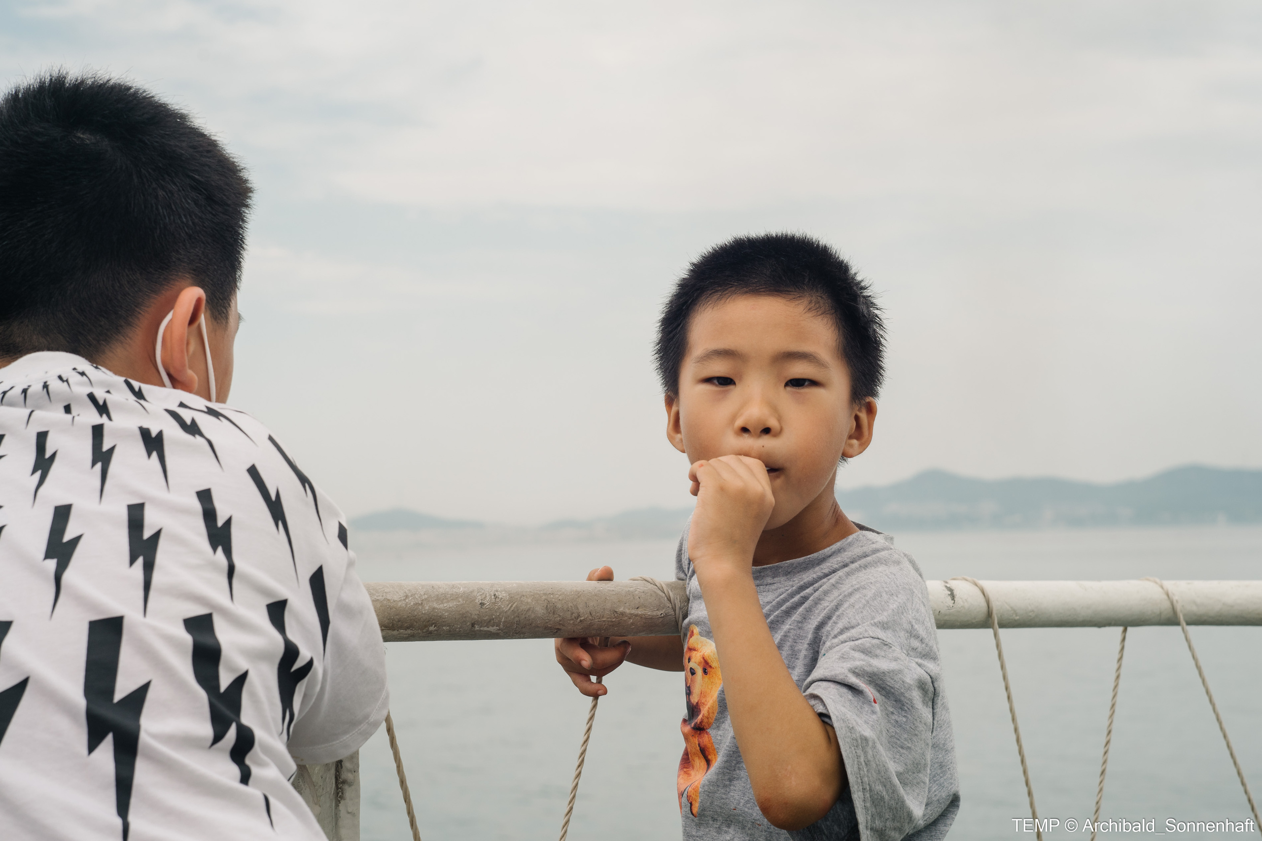 Small tourist island (Yantai district, China). Photographer in Guangzhou, China. Archibald Sonnenhaft