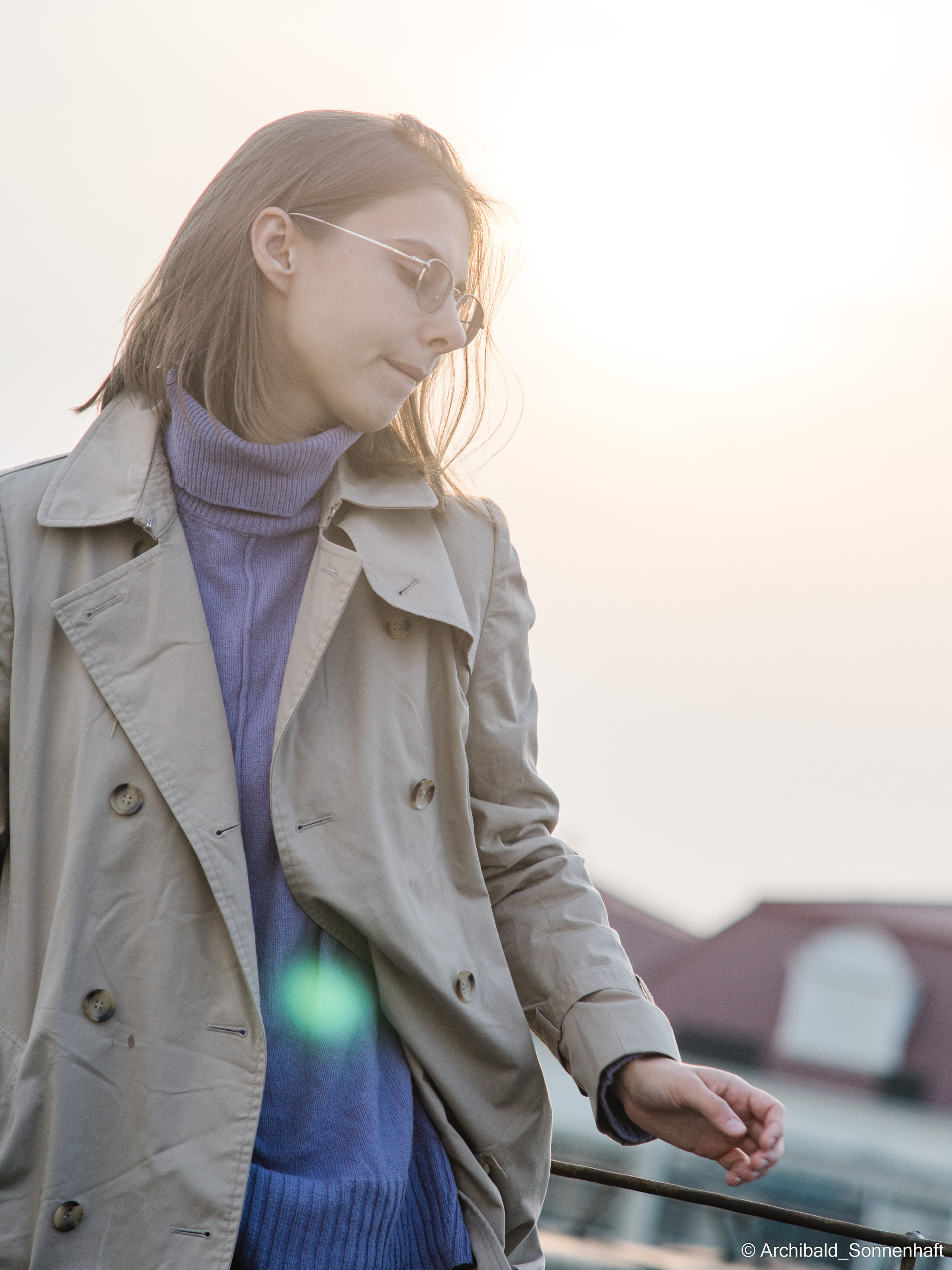 On the roof. Photographer in Guangzhou, China. Archibald Sonnenhaft