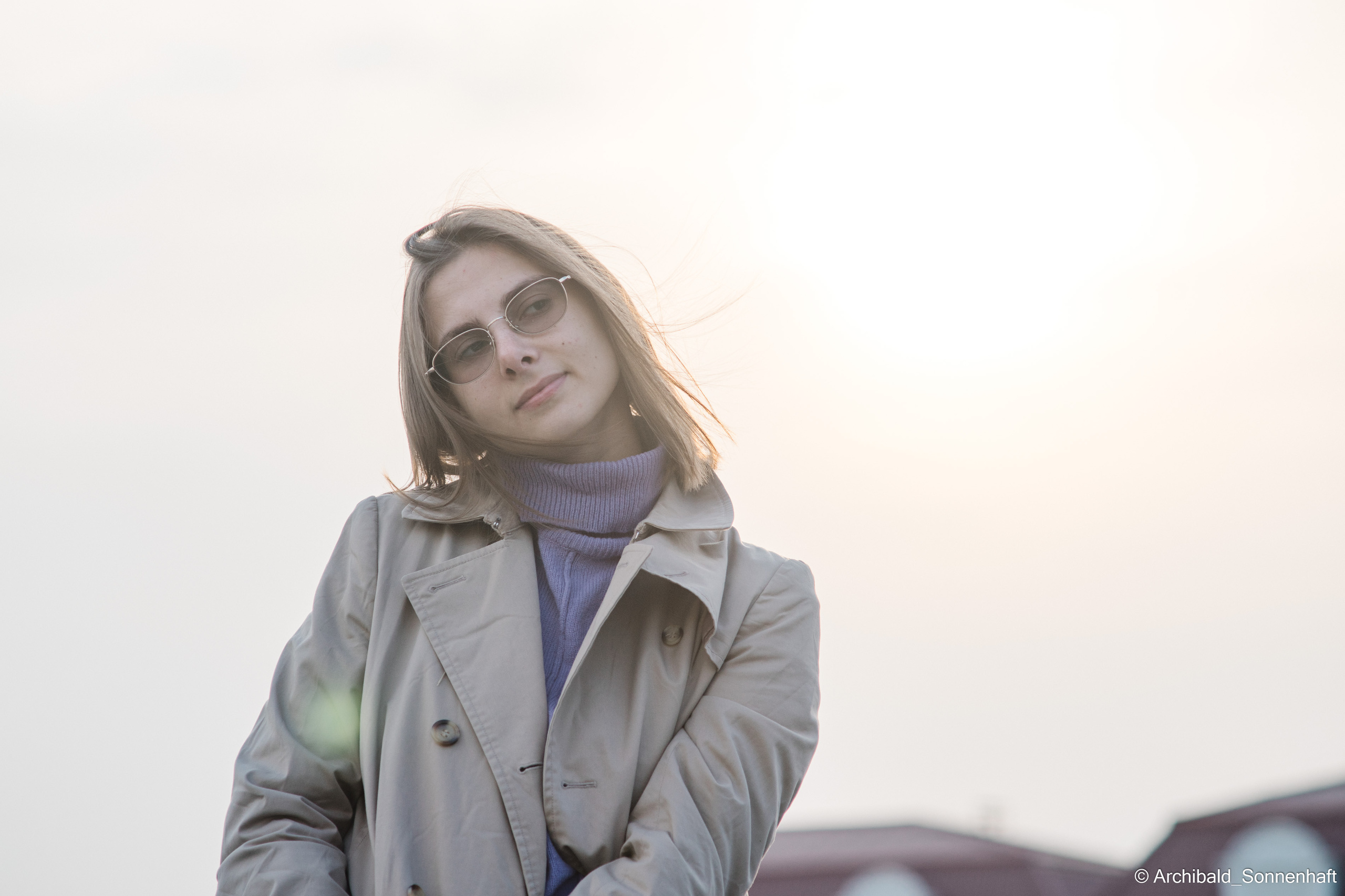 On the roof. Photographer in Guangzhou, China. Archibald Sonnenhaft