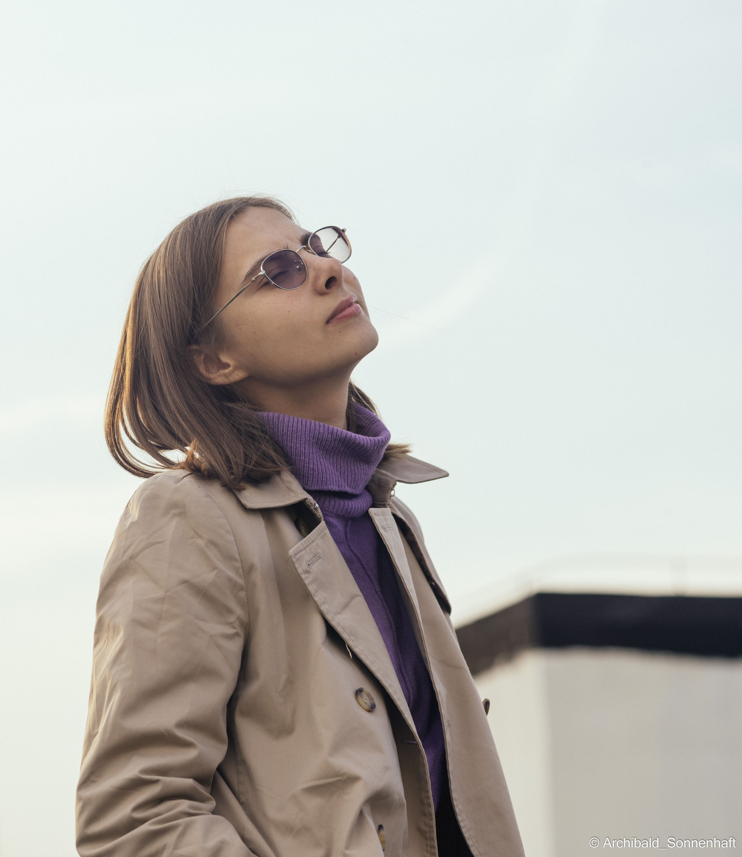 On the roof. Photographer in Guangzhou, China. Archibald Sonnenhaft