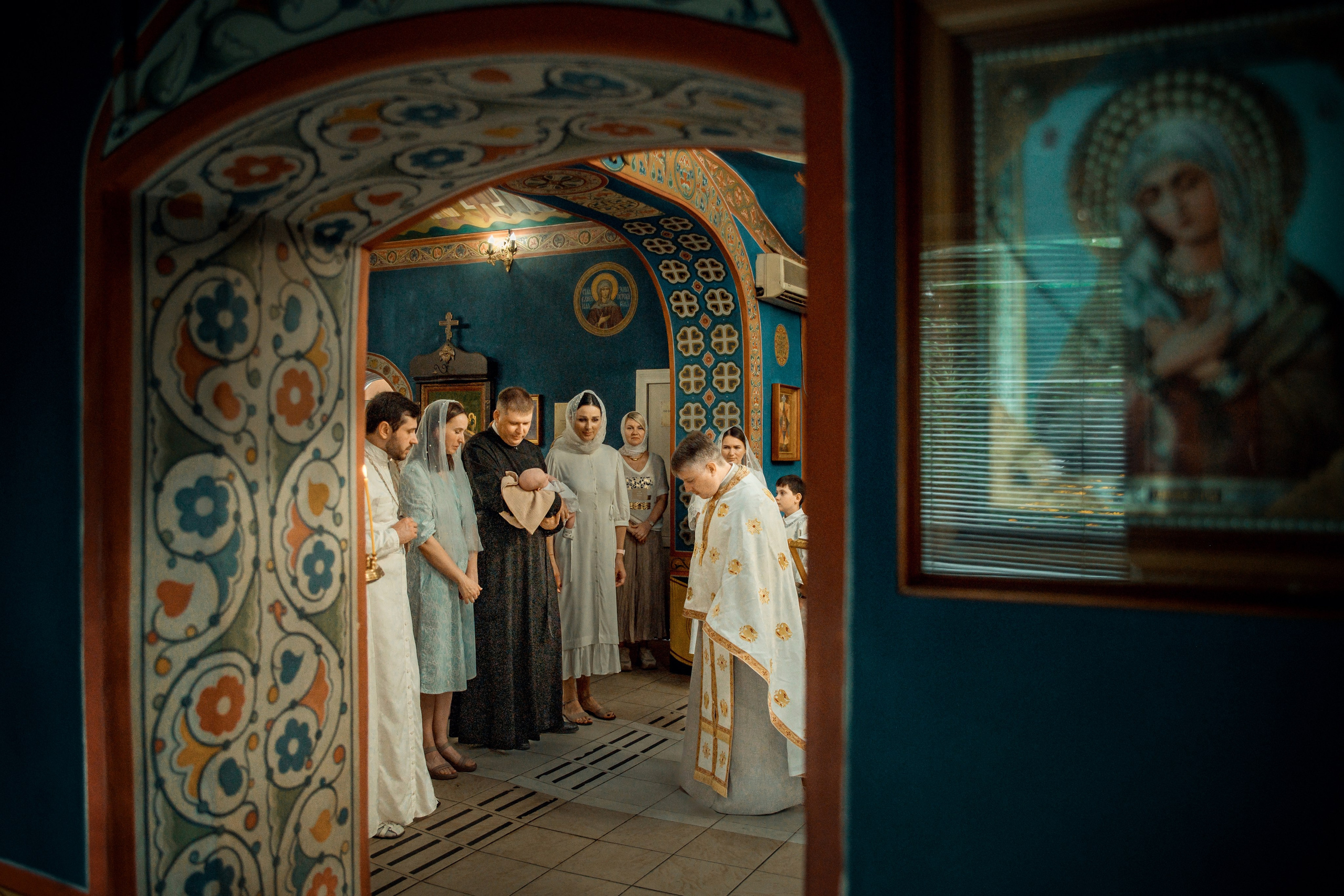 Таинство Крещения Филиппа, Храм святых Новомучеников и Исповедников Российских г. Волжский. Церковный, семейный и репортажный фотограф Волгоград, Волжский