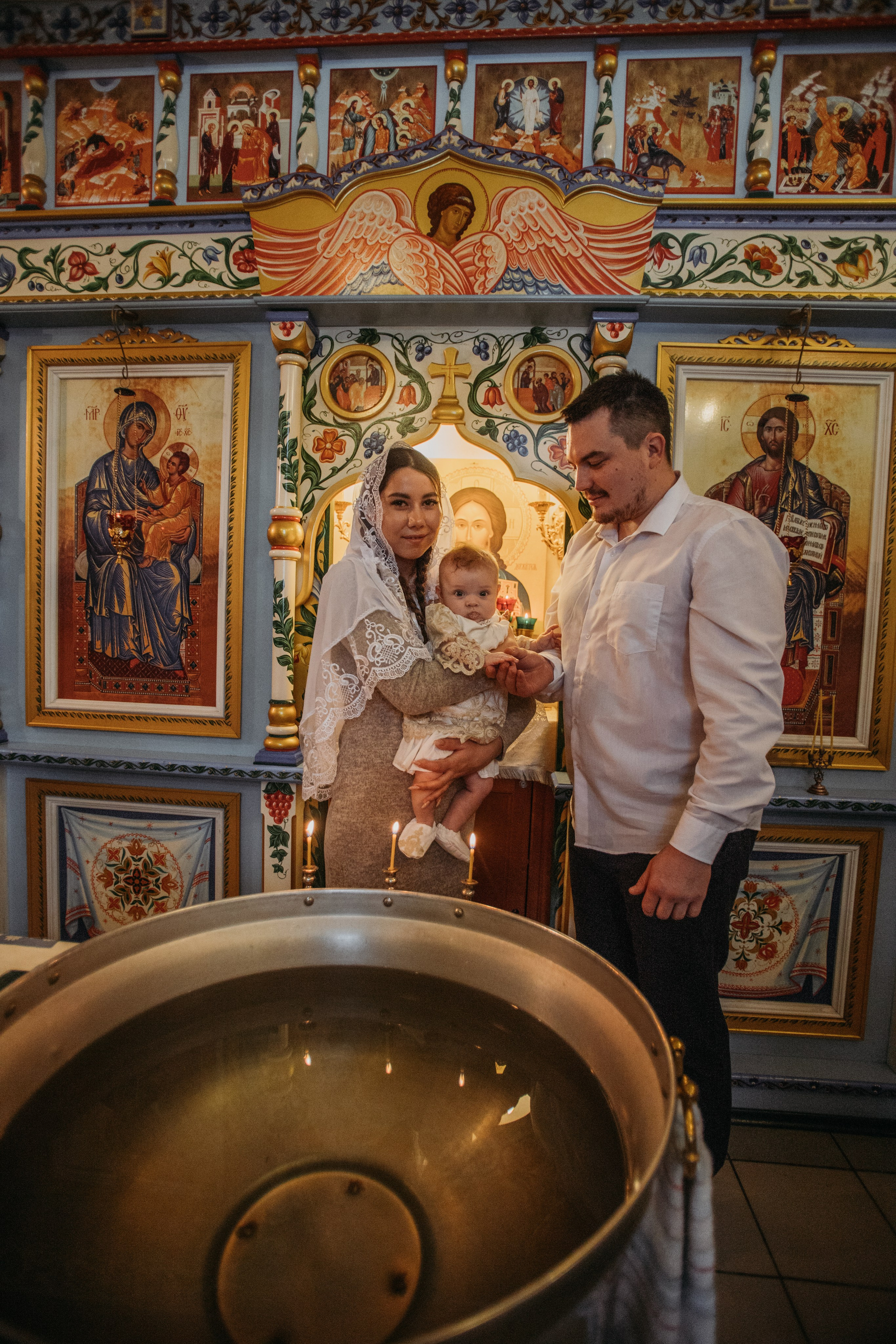 Крещение Аглаи. Венера Гайн. Репортажный фотограф  Тюмень. Обучение фотографии с 0