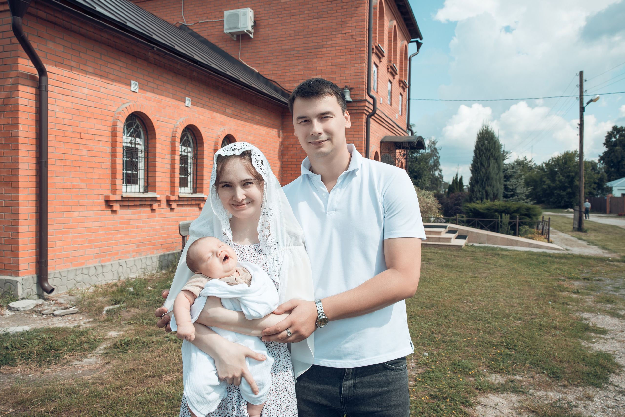 Таинство Крещения Анатолия. Церковь Троицы Живоначальной в Мурмино. Семейный фотограф в Рязани и Рязанской области