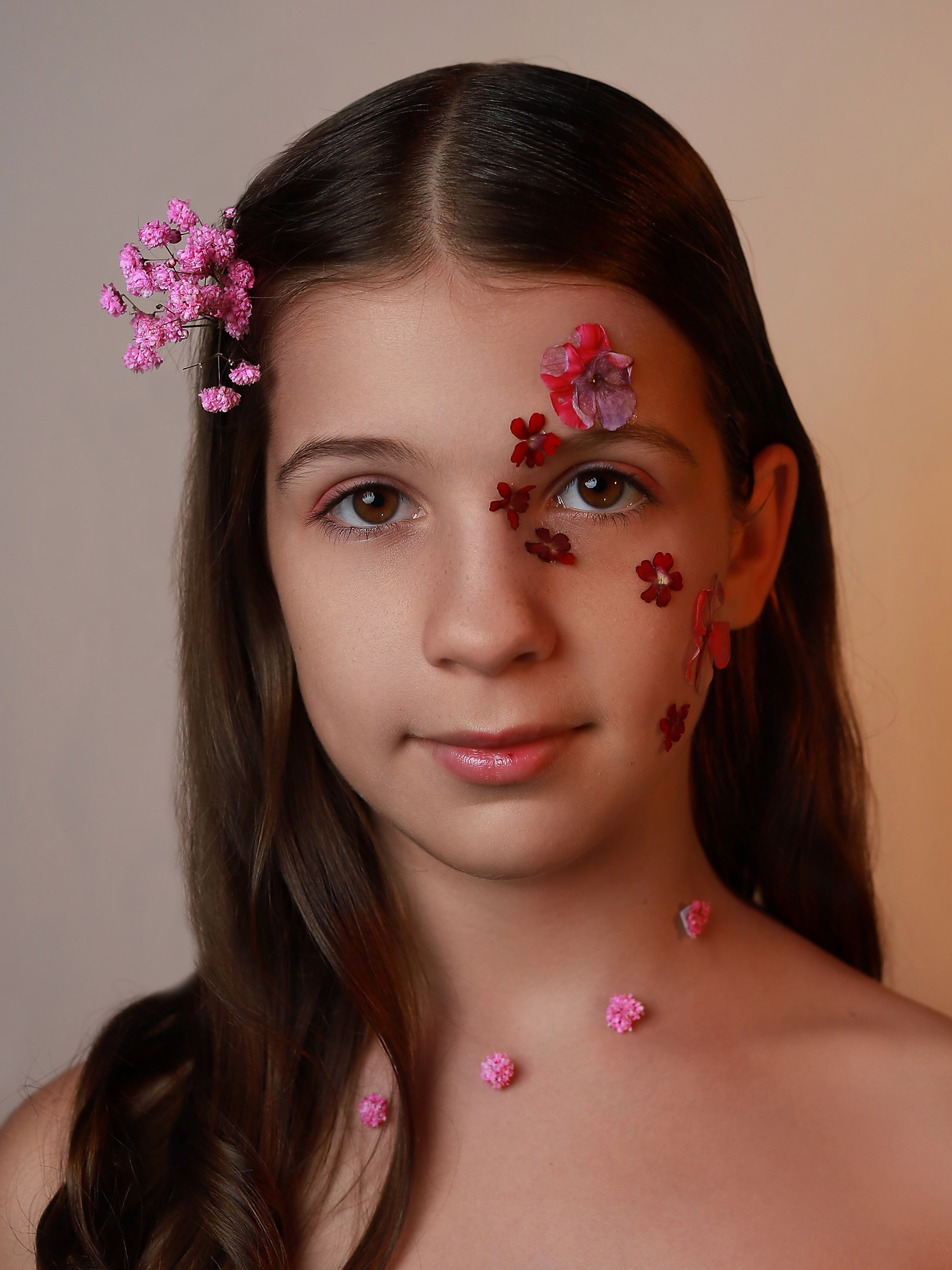 Портреты с цветами. Фотограф Юлия Мальцева