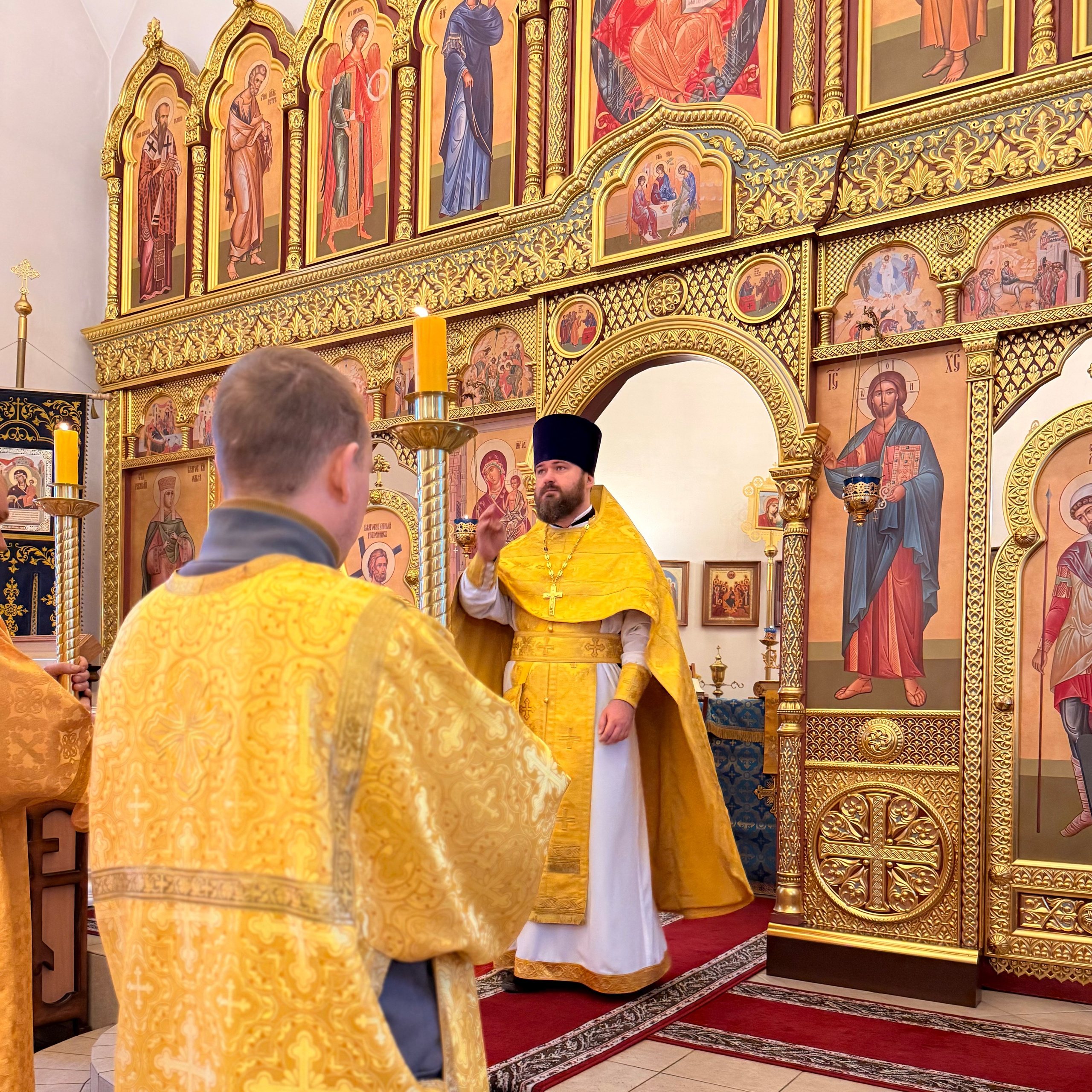 Божественная литургия в храме Нечаянной Радости. Саратовское Юго-Западное благочиние