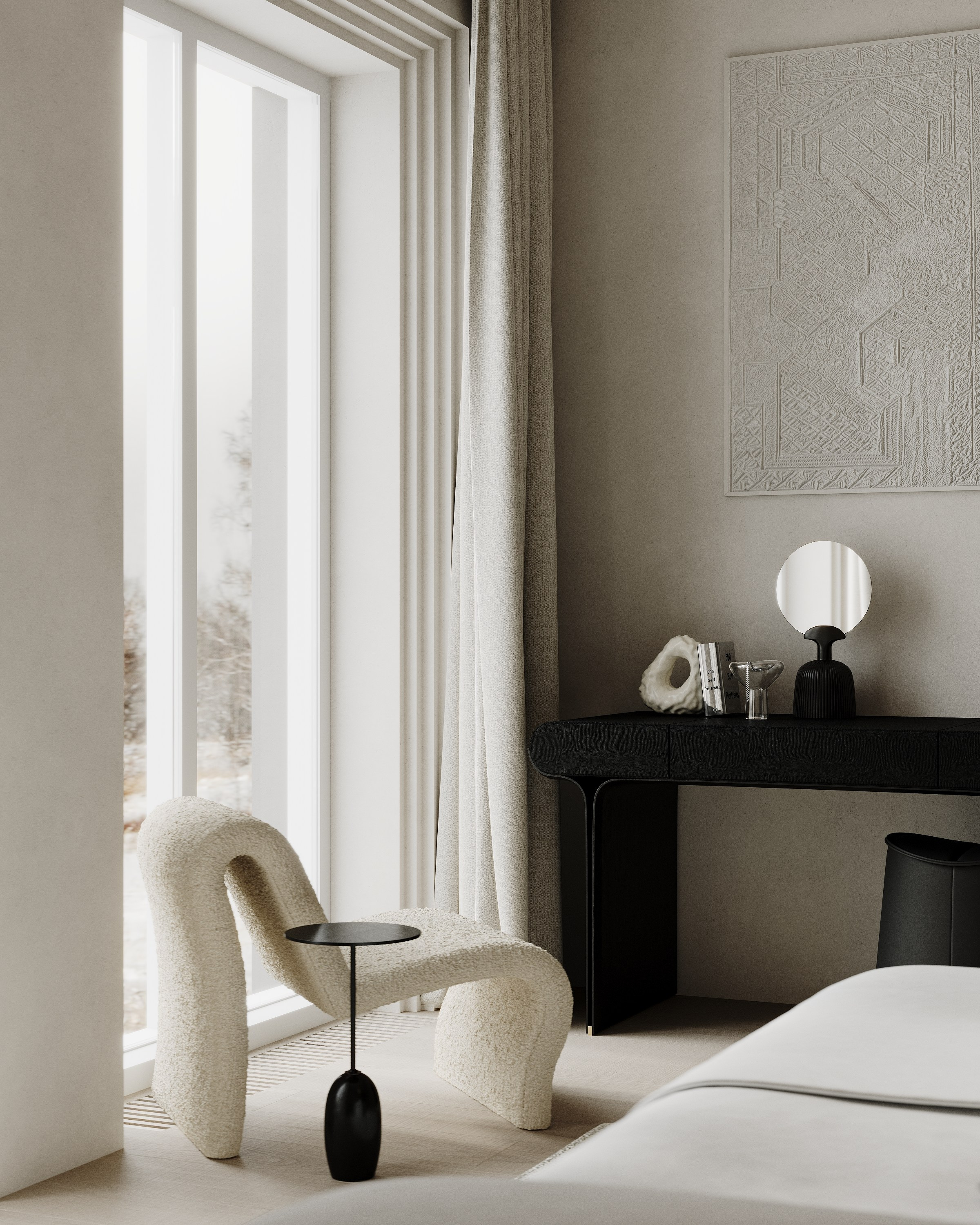 Спальня 24 м². 3d визуализатор Валерия Романова