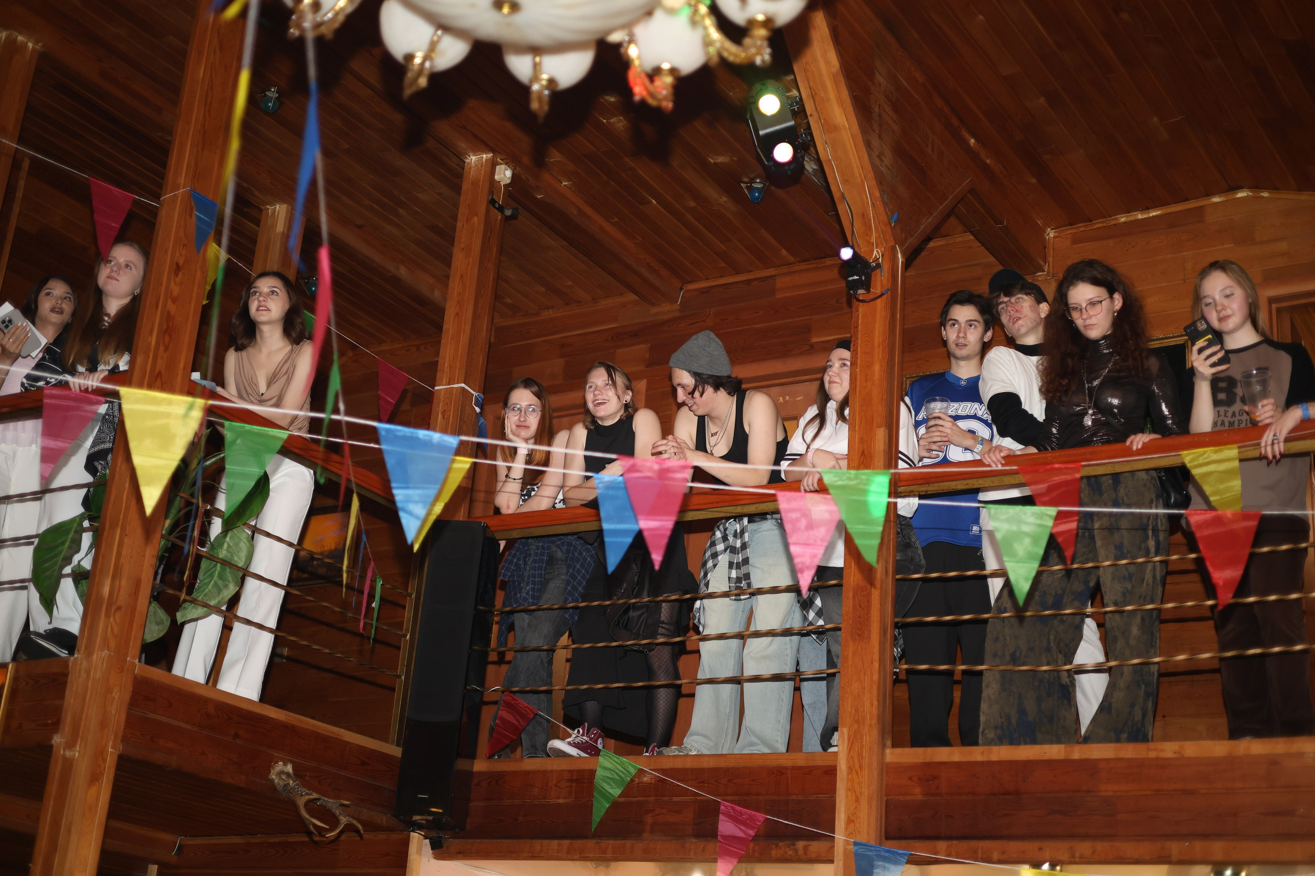 Student american-style party. Mintonov's Film Studio