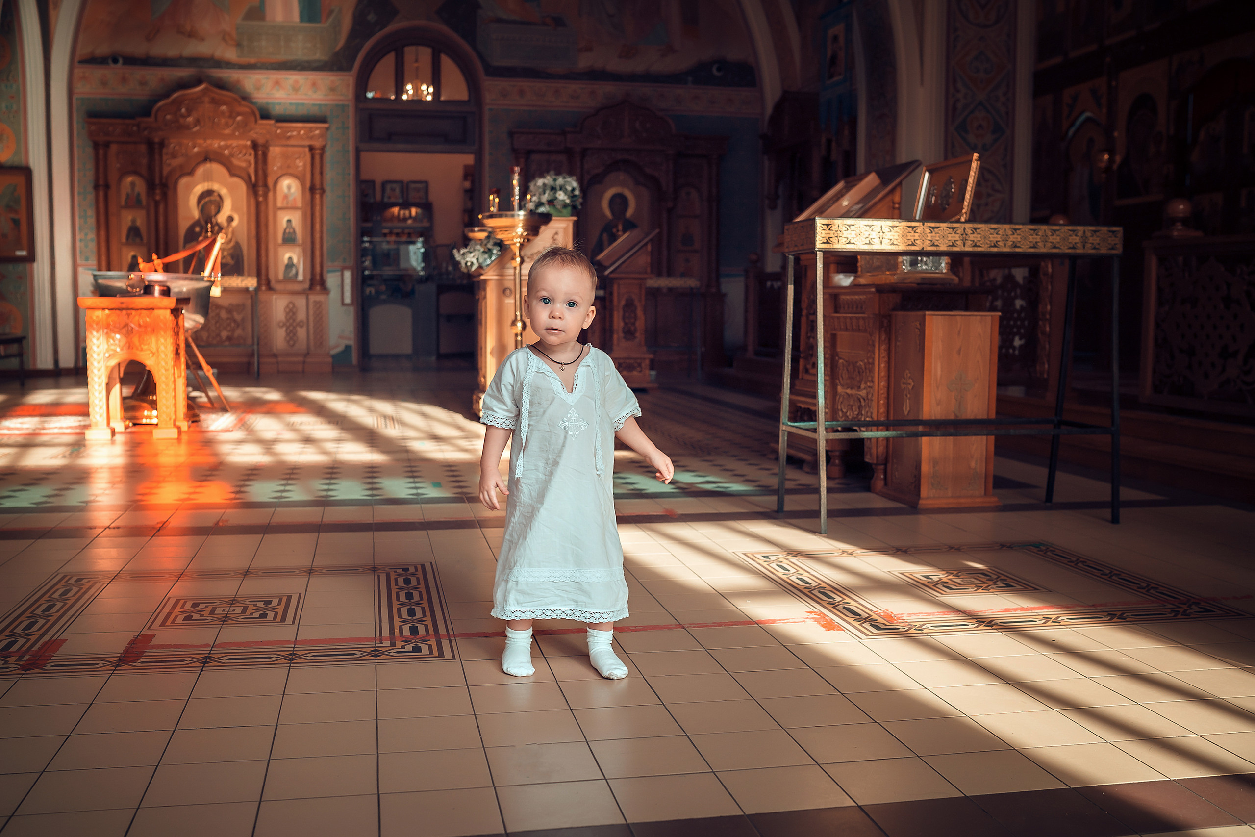 Крещение Алексия Храм Иоанна Предтечи. Фотограф на Крещение и Венчание в Красноярске Рамазанова Юлия