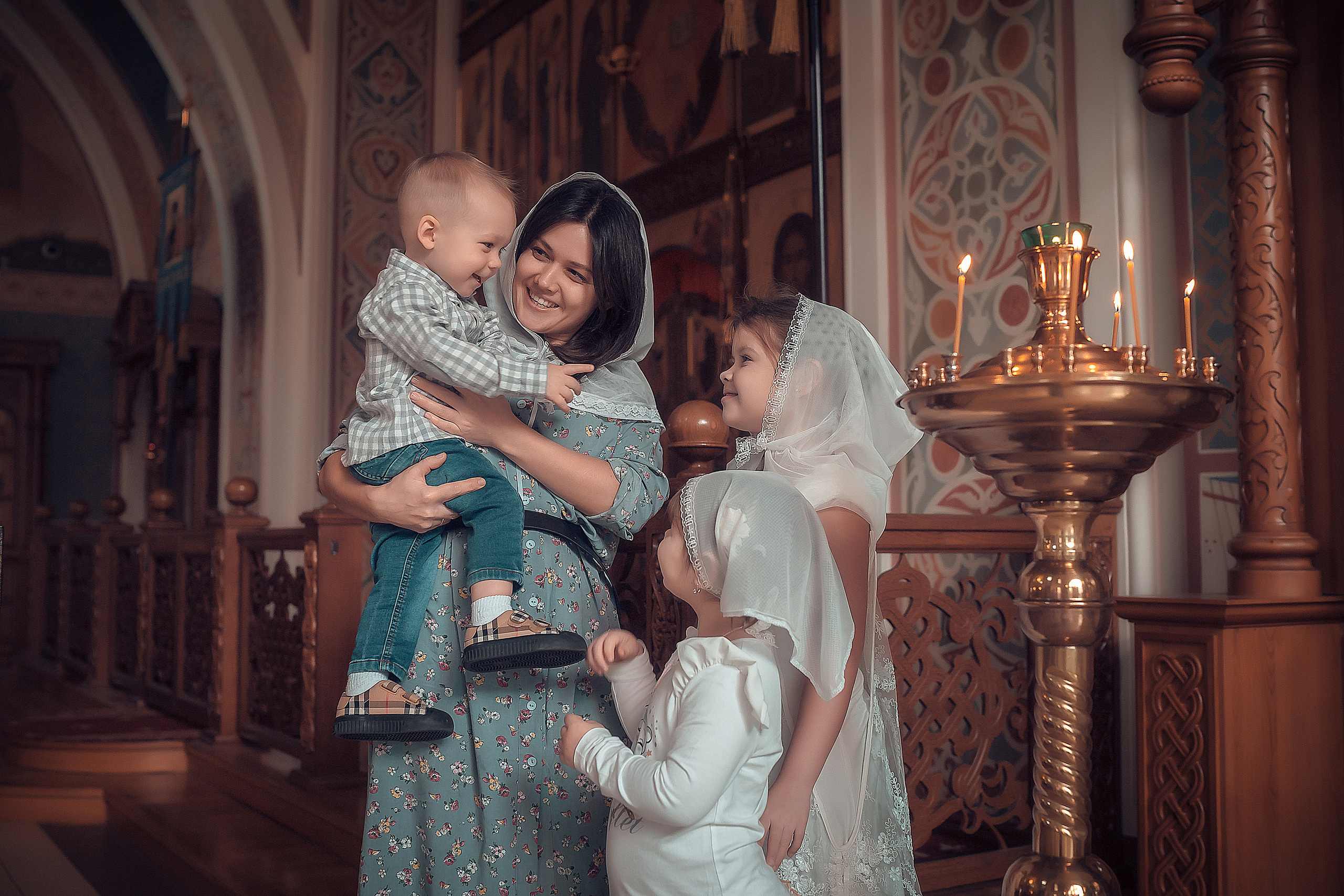 Крещение Алексия Храм Иоанна Предтечи. Фотограф на Крещение и Венчание в Красноярске Рамазанова Юлия