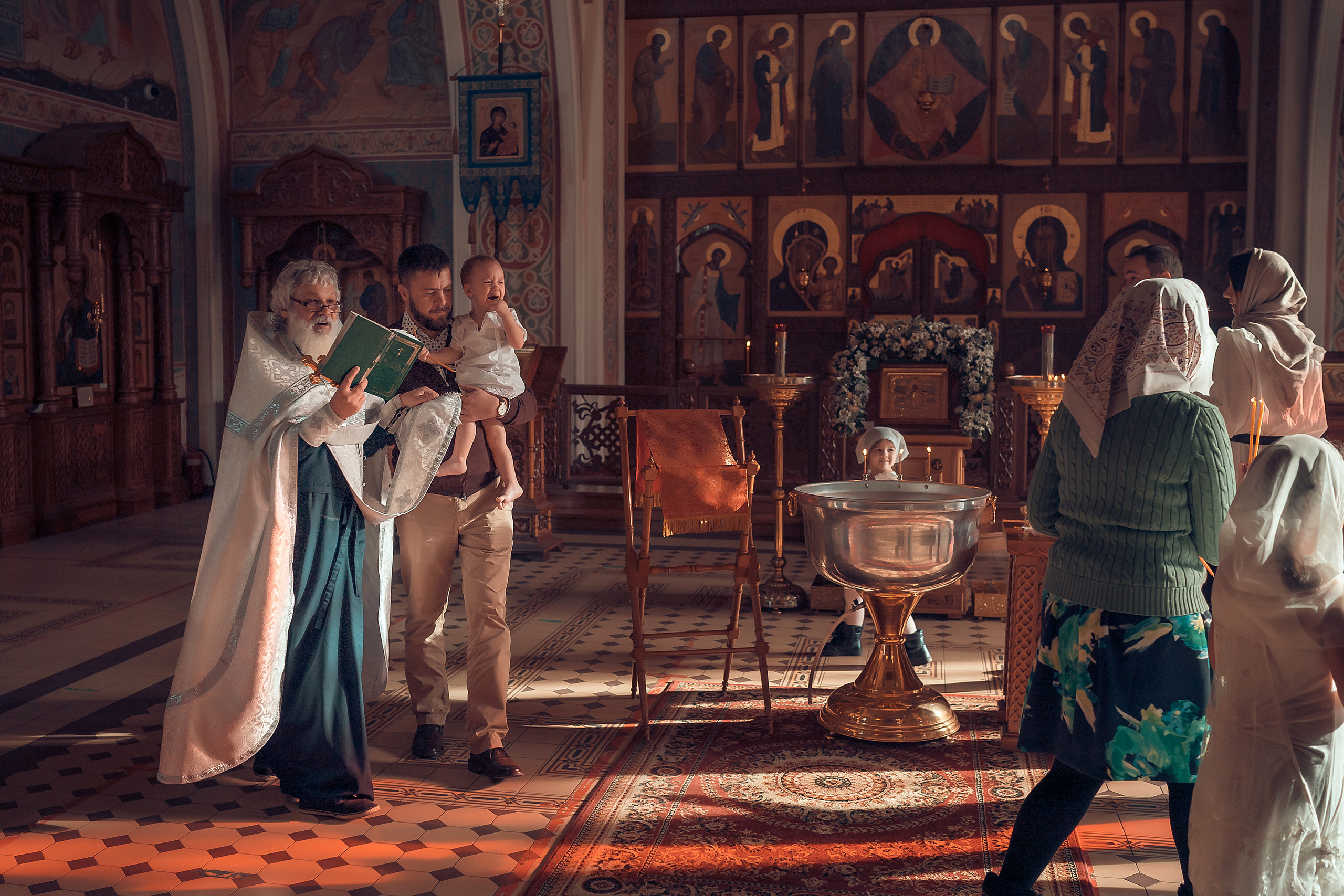 Крещение Алексия Храм Иоанна Предтечи. Фотограф на Крещение и Венчание в Красноярске Рамазанова Юлия