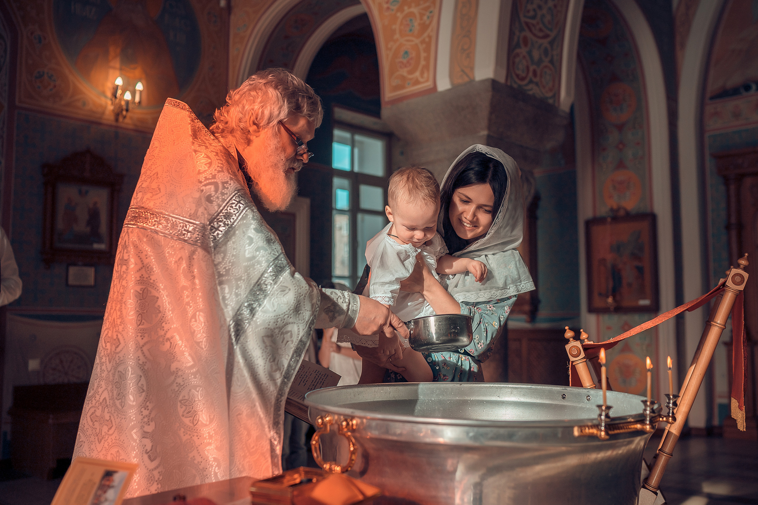 Крещение Алексия Храм Иоанна Предтечи. Фотограф на Крещение и Венчание в Красноярске Рамазанова Юлия