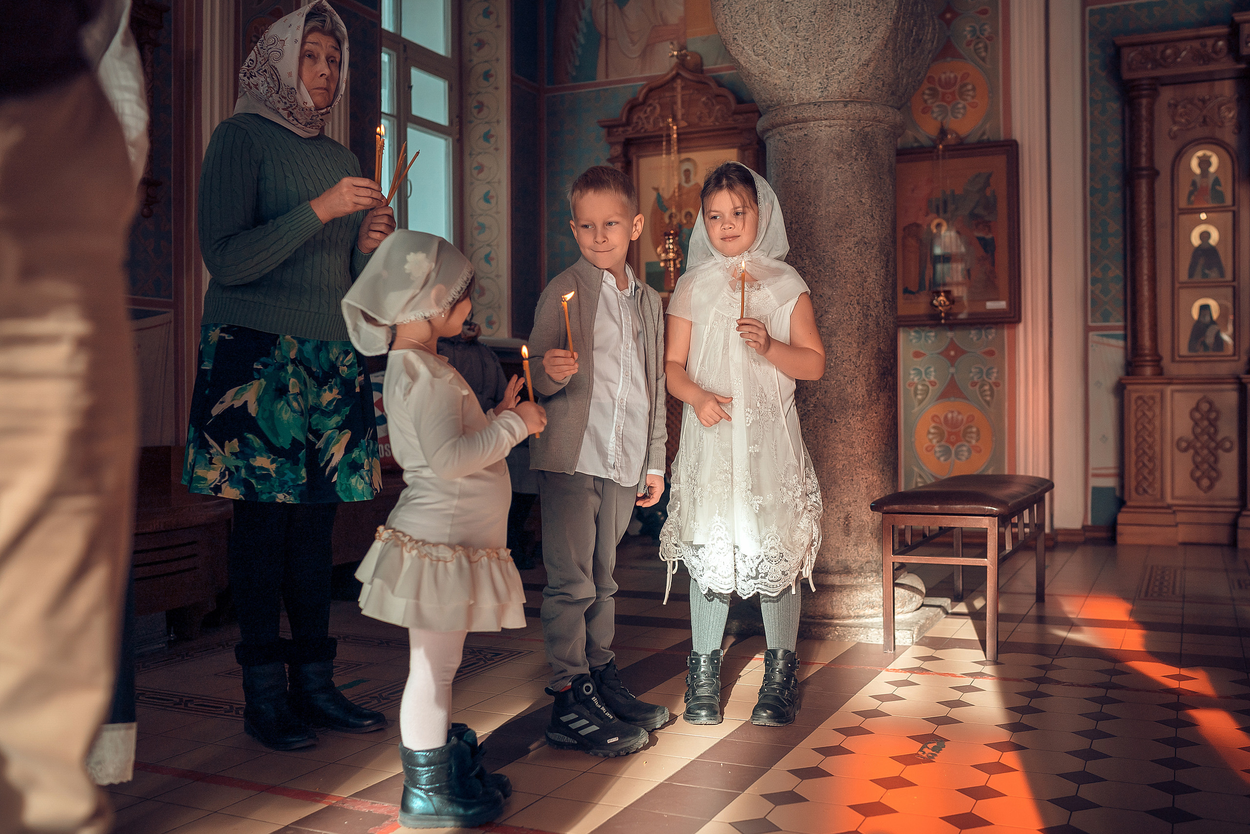 Крещение Алексия Храм Иоанна Предтечи. Фотограф на Крещение и Венчание в Красноярске Рамазанова Юлия