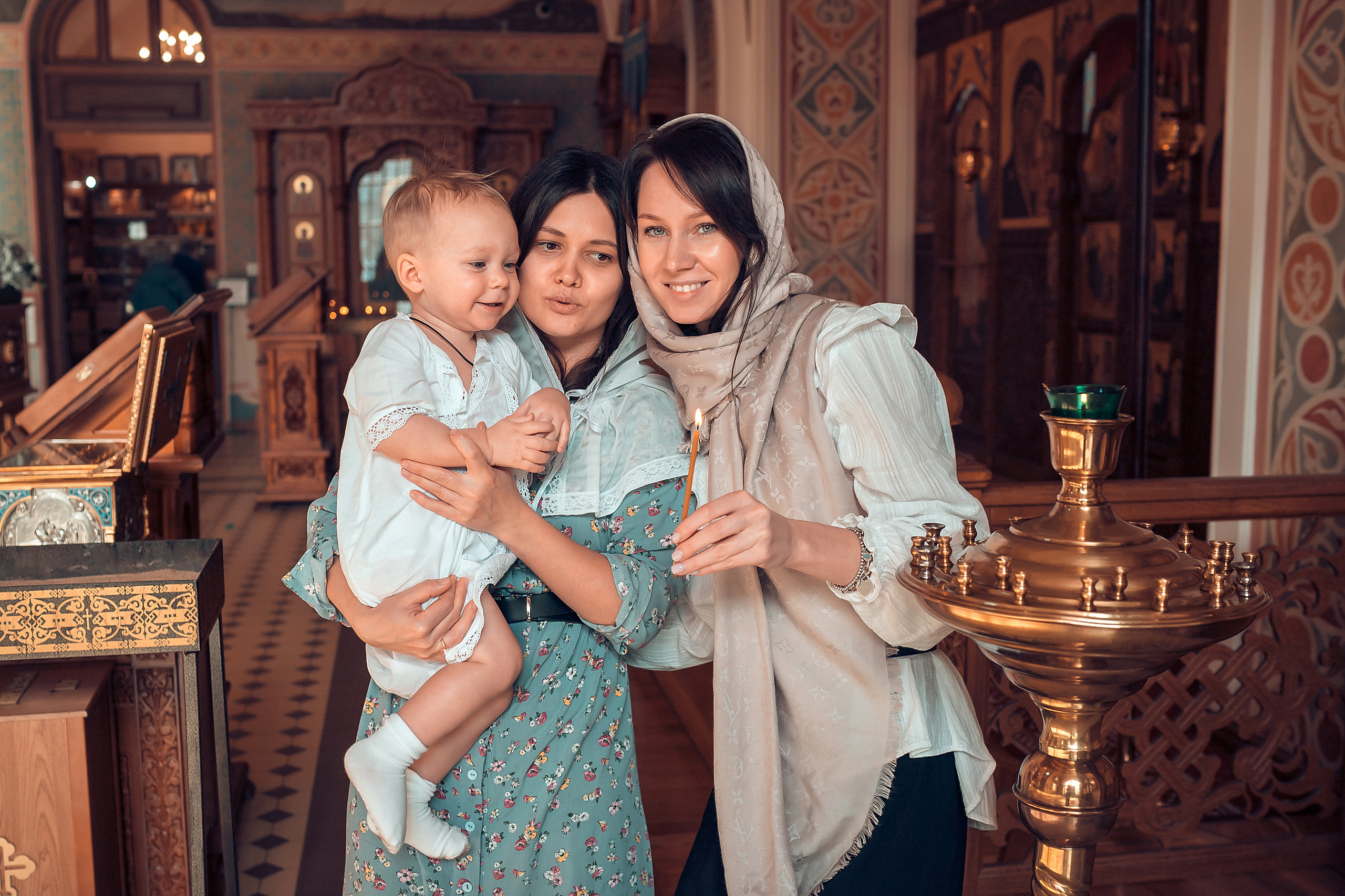 Крещение Алексия Храм Иоанна Предтечи. Фотограф на Крещение и Венчание в Красноярске Рамазанова Юлия