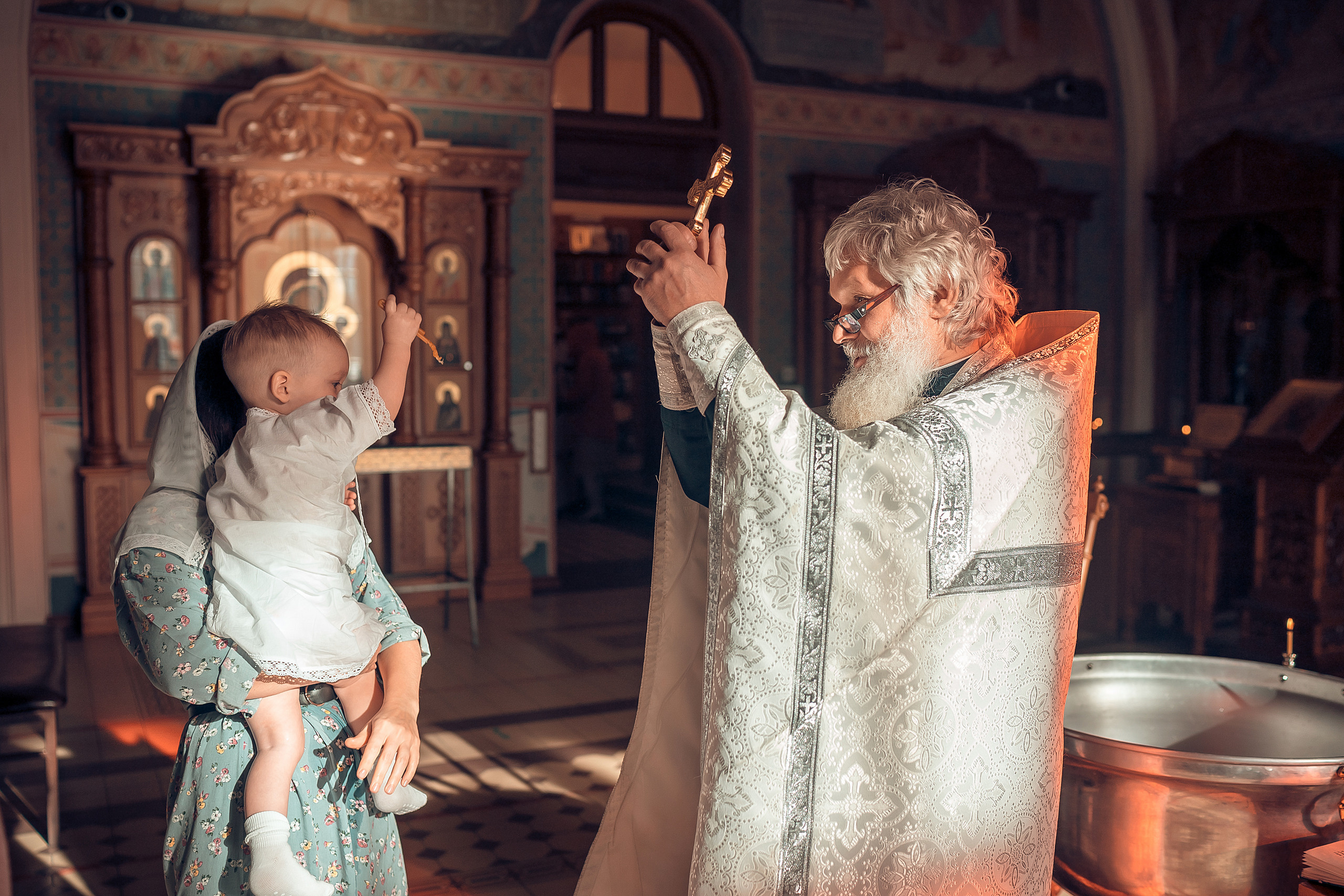 Крещение Алексия Храм Иоанна Предтечи. Фотограф на Крещение и Венчание в Красноярске Рамазанова Юлия