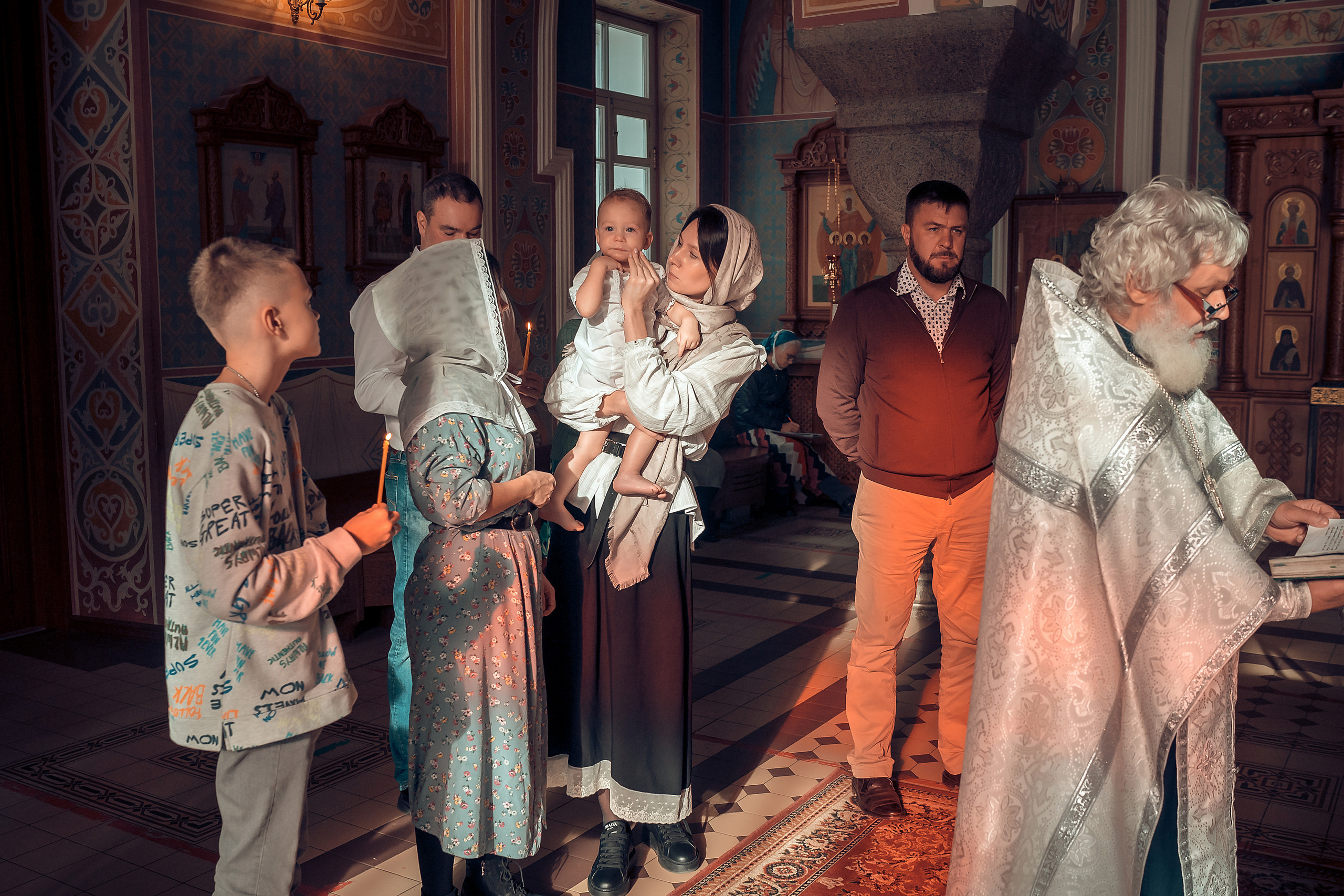 Крещение Алексия Храм Иоанна Предтечи. Фотограф на Крещение и Венчание в Красноярске Рамазанова Юлия