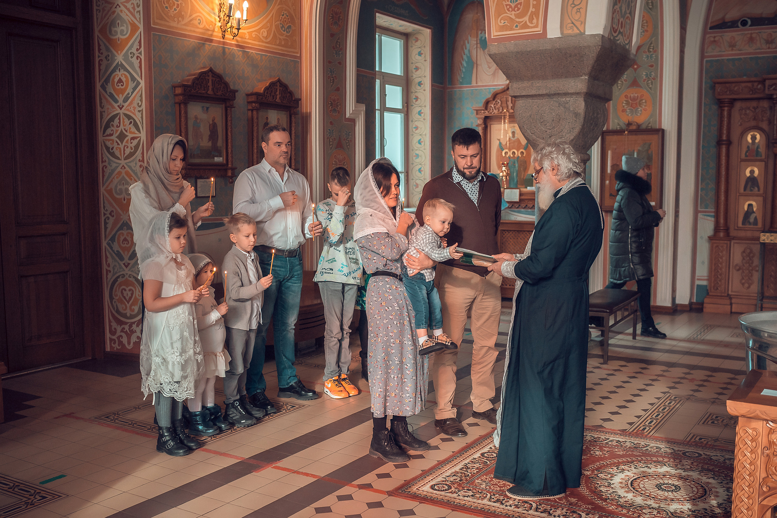 Крещение Алексия Храм Иоанна Предтечи. Фотограф на Крещение и Венчание в Красноярске Рамазанова Юлия