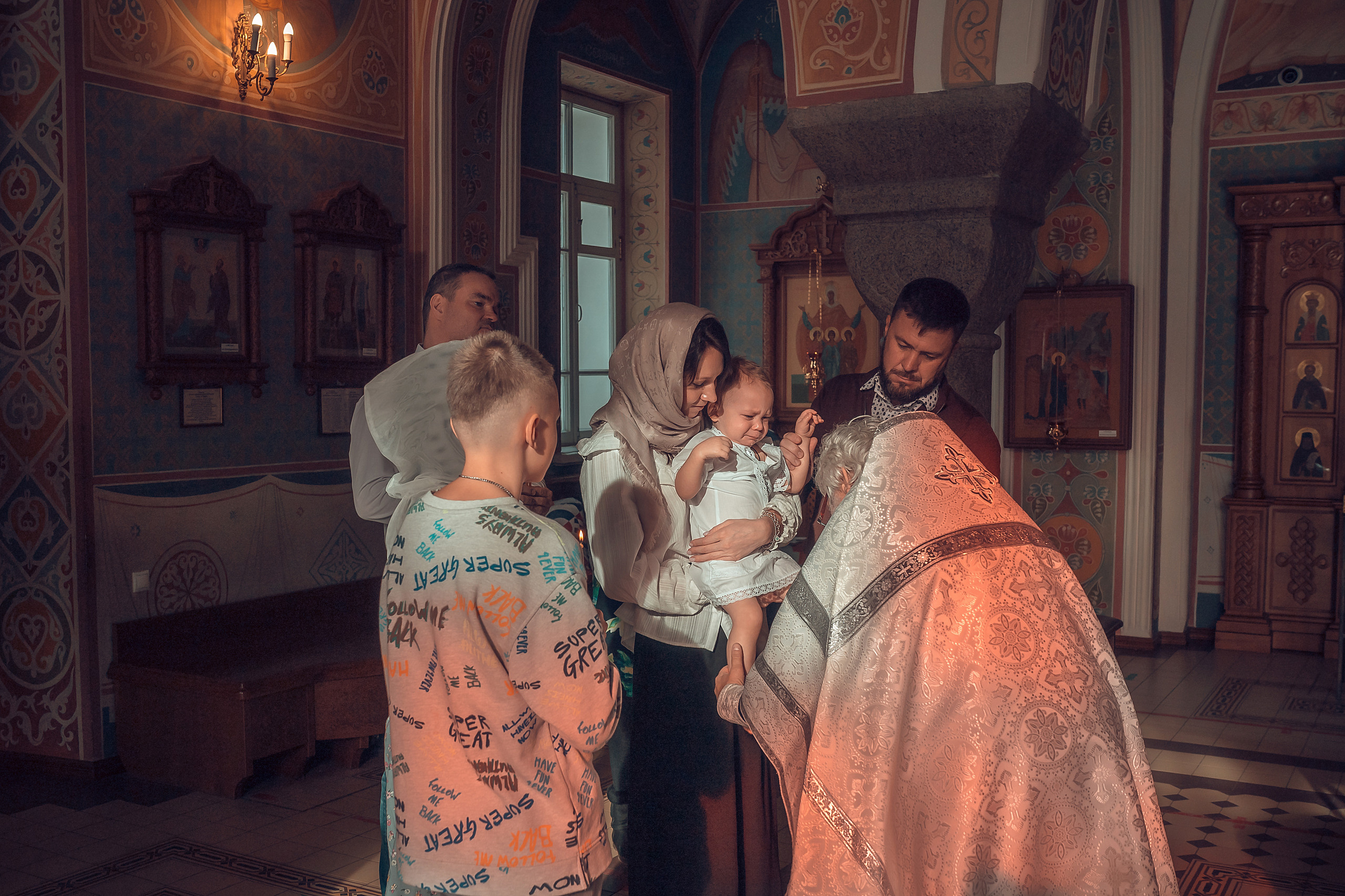 Крещение Алексия Храм Иоанна Предтечи. Фотограф на Крещение и Венчание в Красноярске Рамазанова Юлия