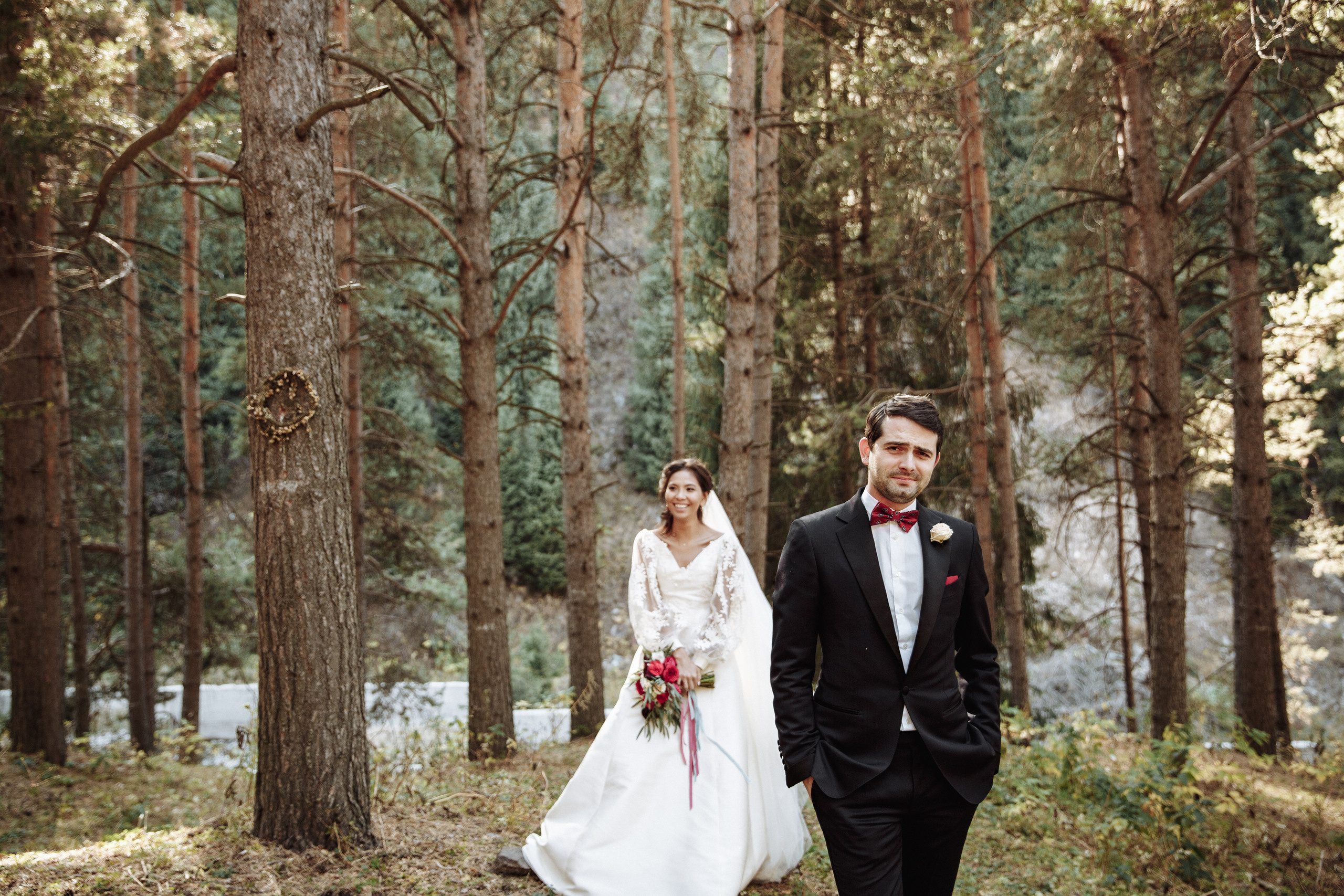 Айгерим и Бенджамин. Алматы. Qazaq Auyl. Свадебный фотограф в Алматы Николай Киреев