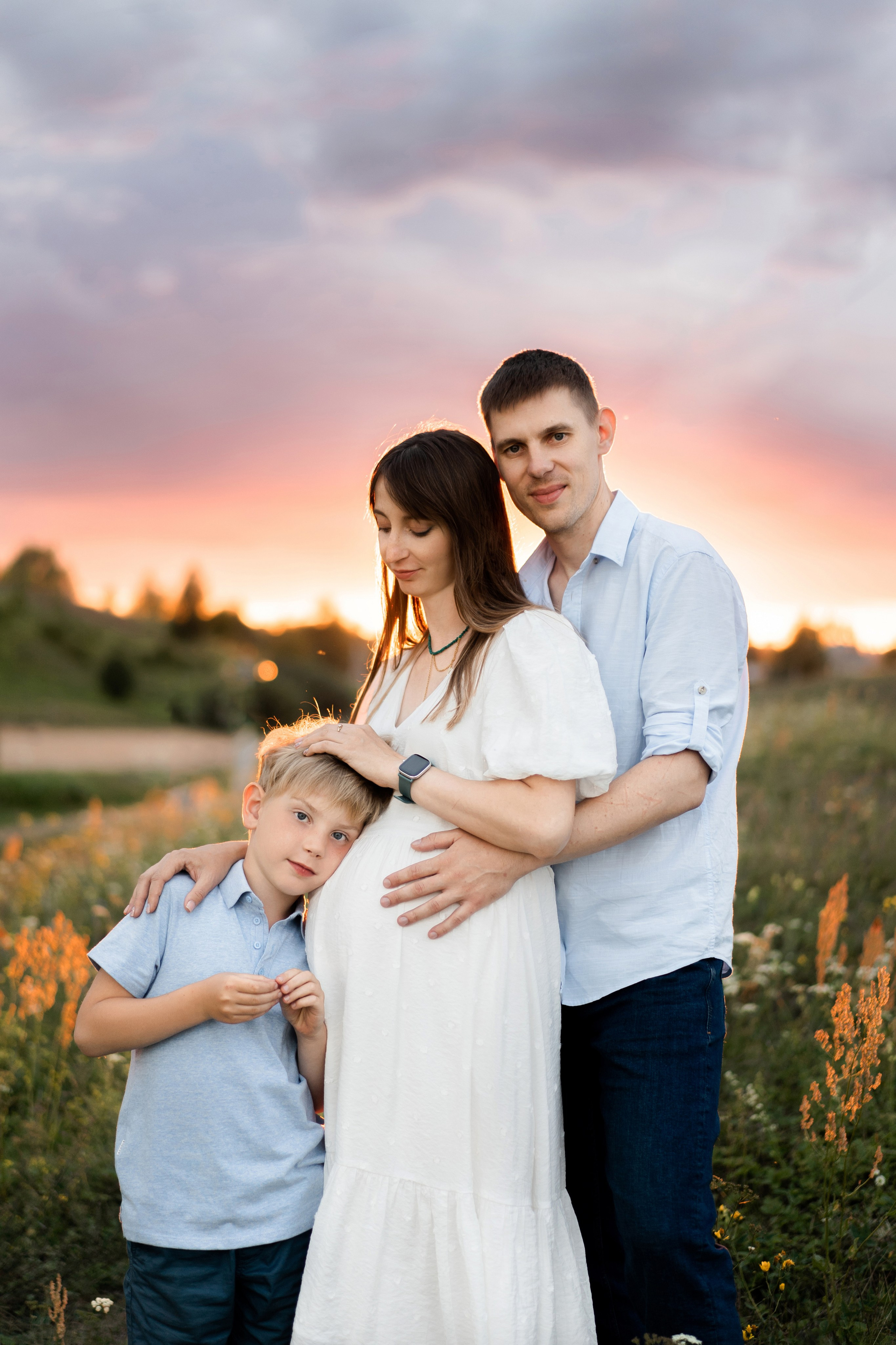 Ирина с семьей. Семейный и детский фотограф в Санкт-Петербурге Дарина Герчиу