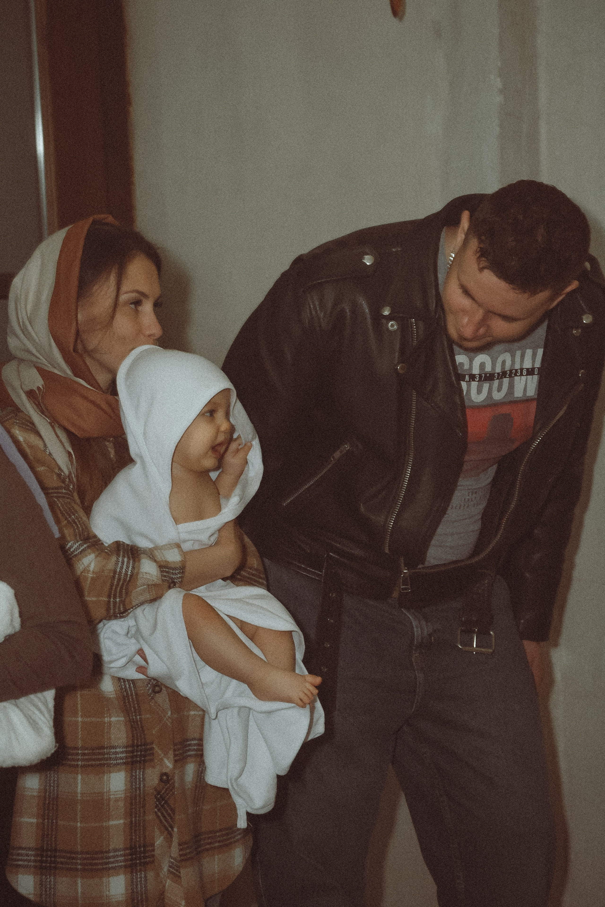 Крещение Ксении в храме Рождества Пресвятой Богородицы д. Щербинино. Фотограф Евгений Егоров