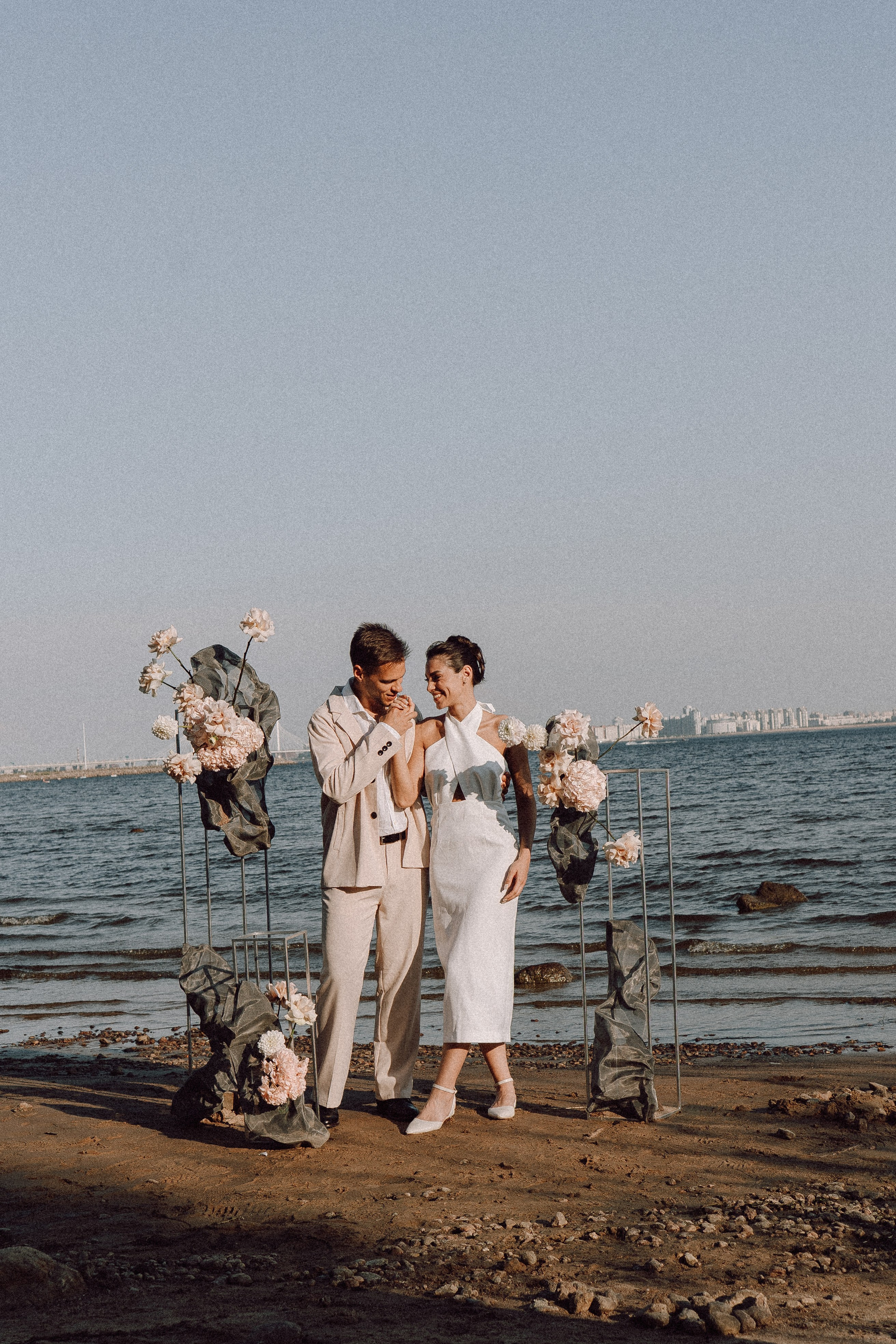 СВАДЕБНАЯ ФОТОСЕССИЯ ВЫЕЗДНОЙ ЦЕРЕМОНИИ (ФИНСКИЙ ЗАЛИВ). Профессиональный фотограф, Санкт-Петербург — Виктория Богомолова