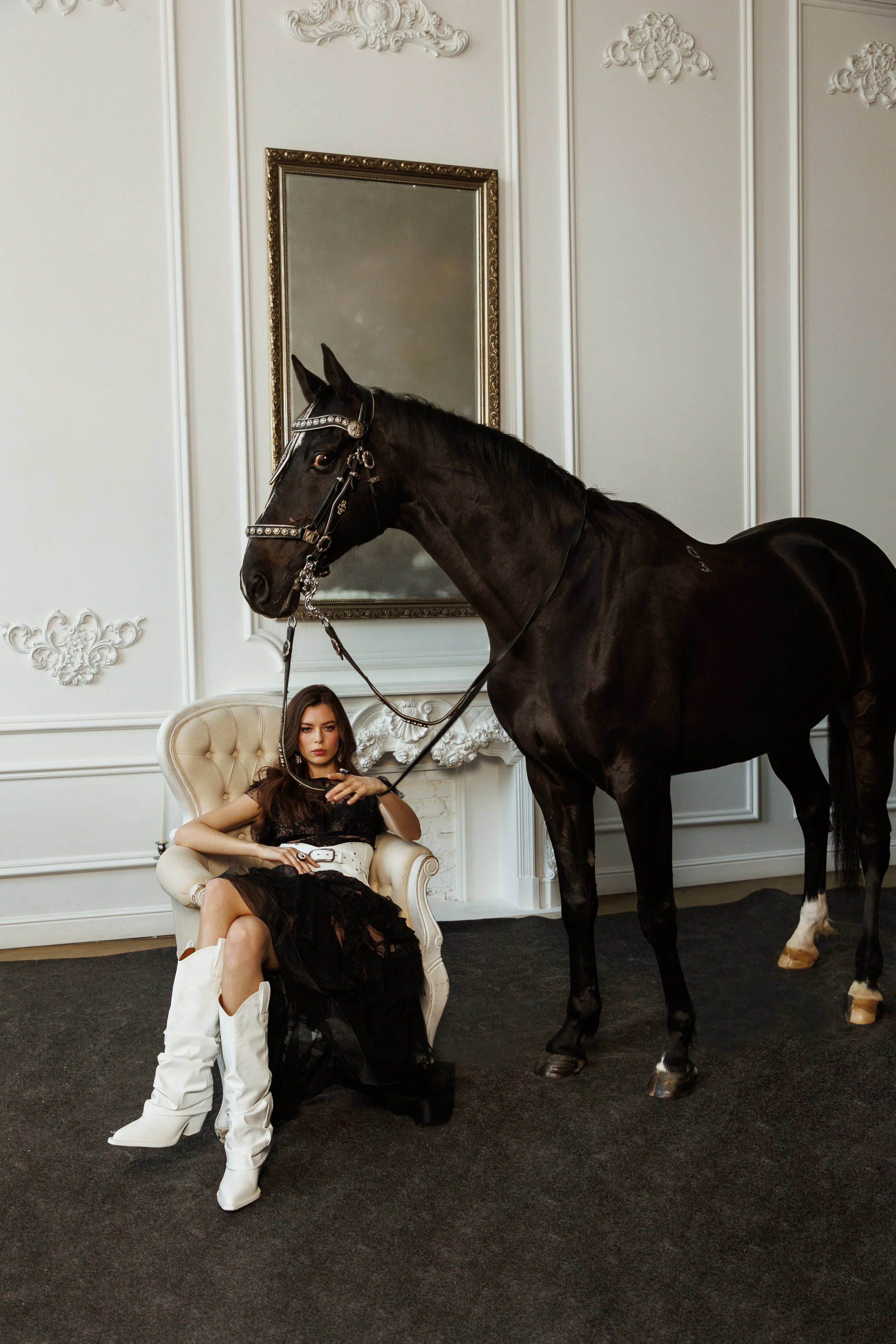 Лошадь в студии. Марковкина КрисТина