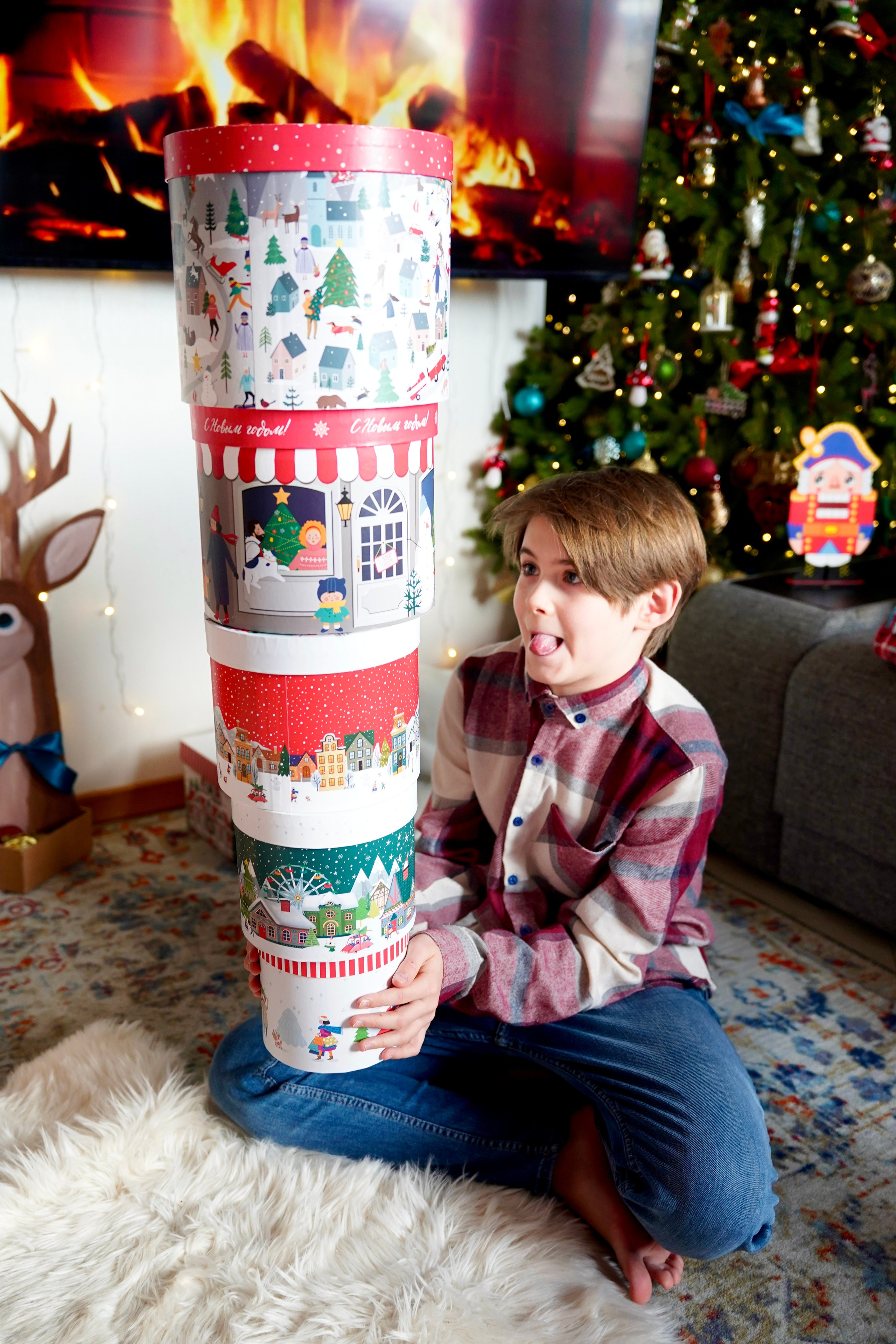 Домашний Новый год. Семейный и детский фотограф Александра Гвоздикова