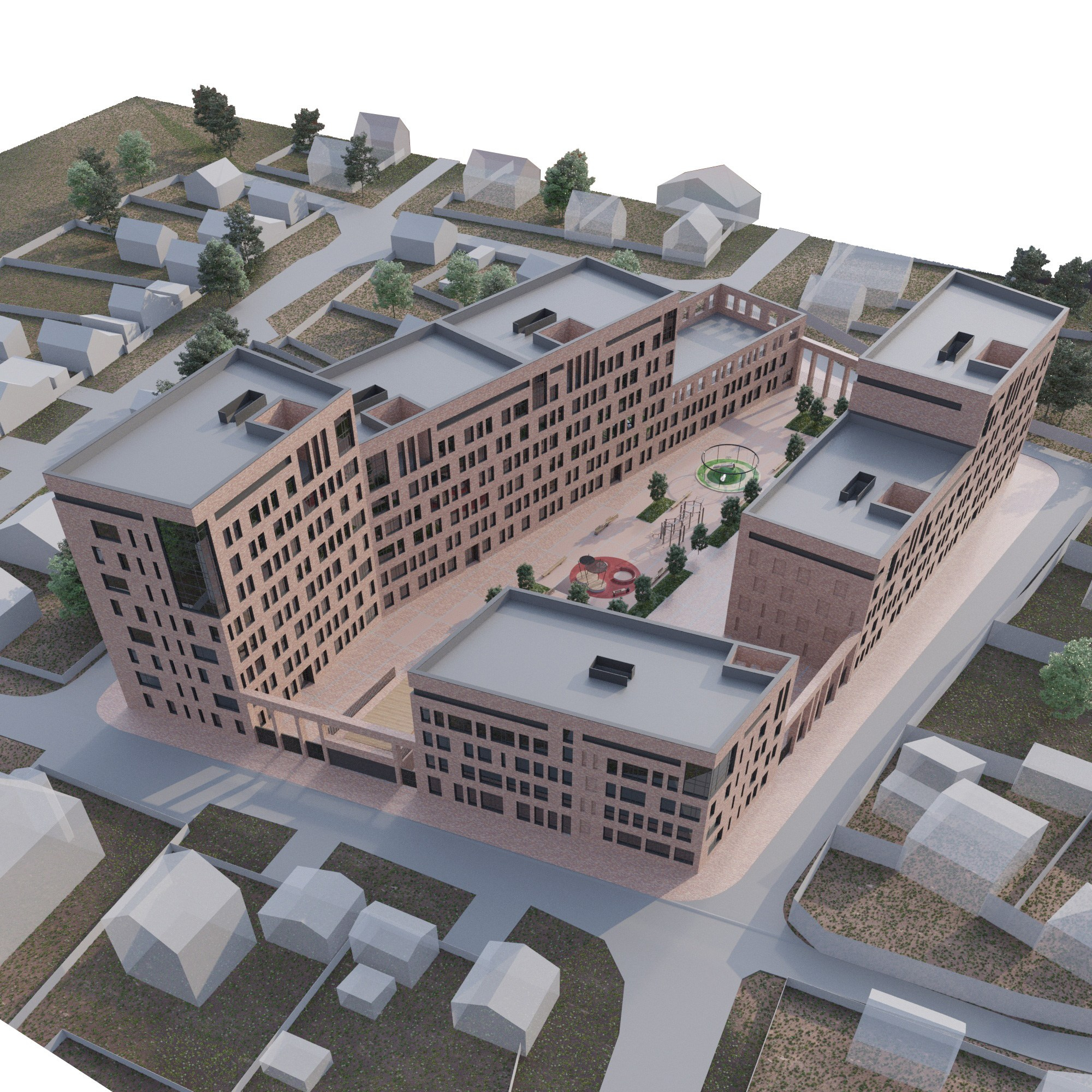 Многоквартирные дома / Dachnaya_GK Вариант 1. SAAS Селиванов Алексей Архитектурная Студия