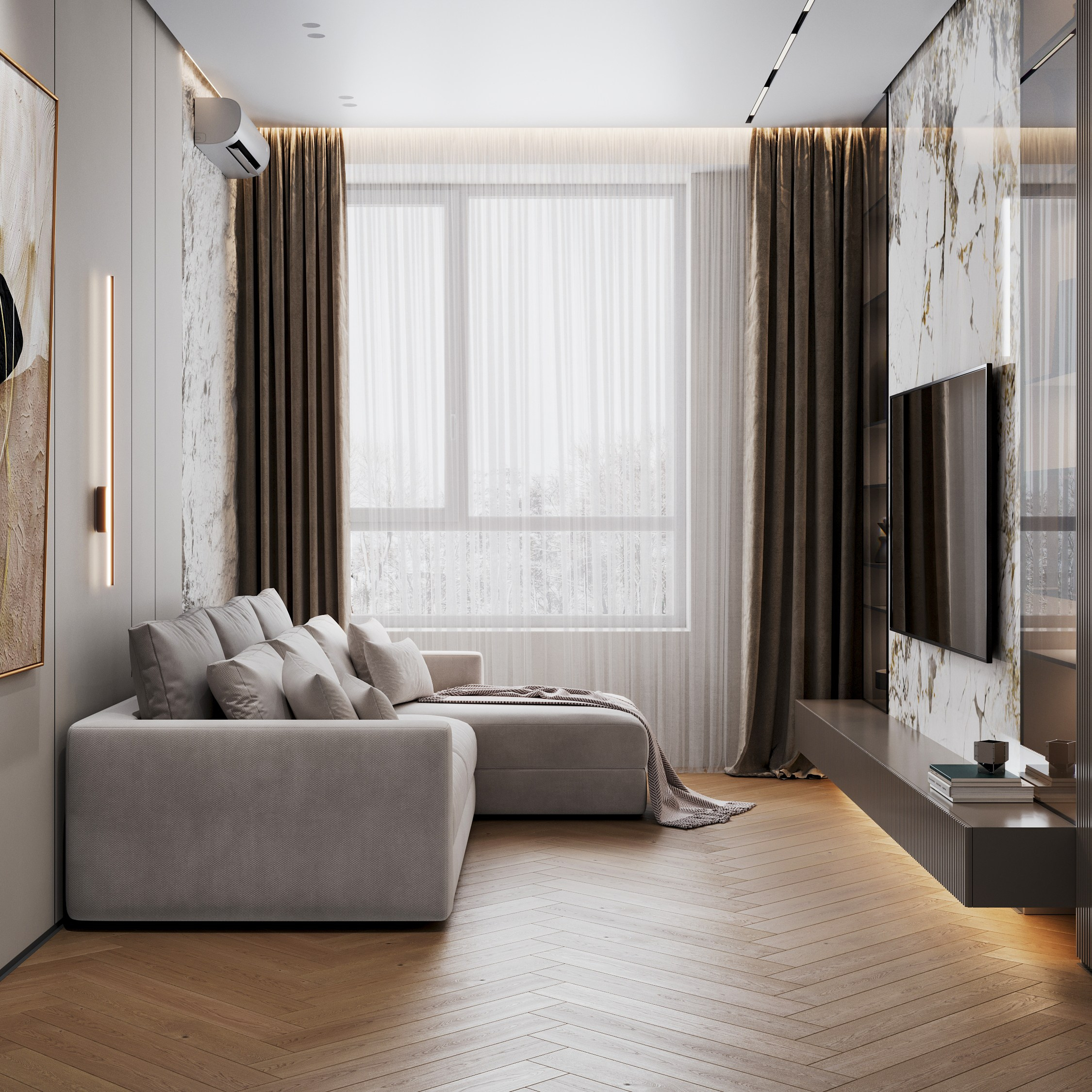 ЖК Архитектор 60 m² г. Москва. Дизайн интерьера и ремонта Уфа Москва