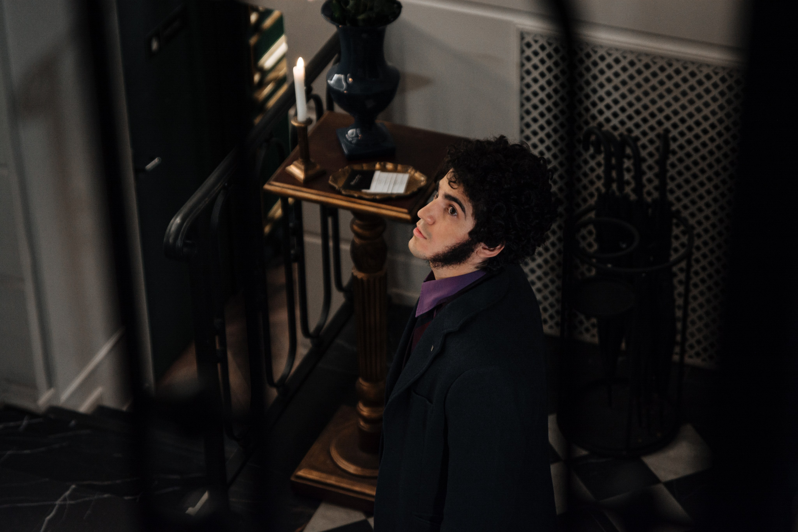 Пушкин в отеле «Оболенский». Съёмка ролика для конкурса. Портретный фотограф в Санкт-Петербурге Дмитриева Наталия