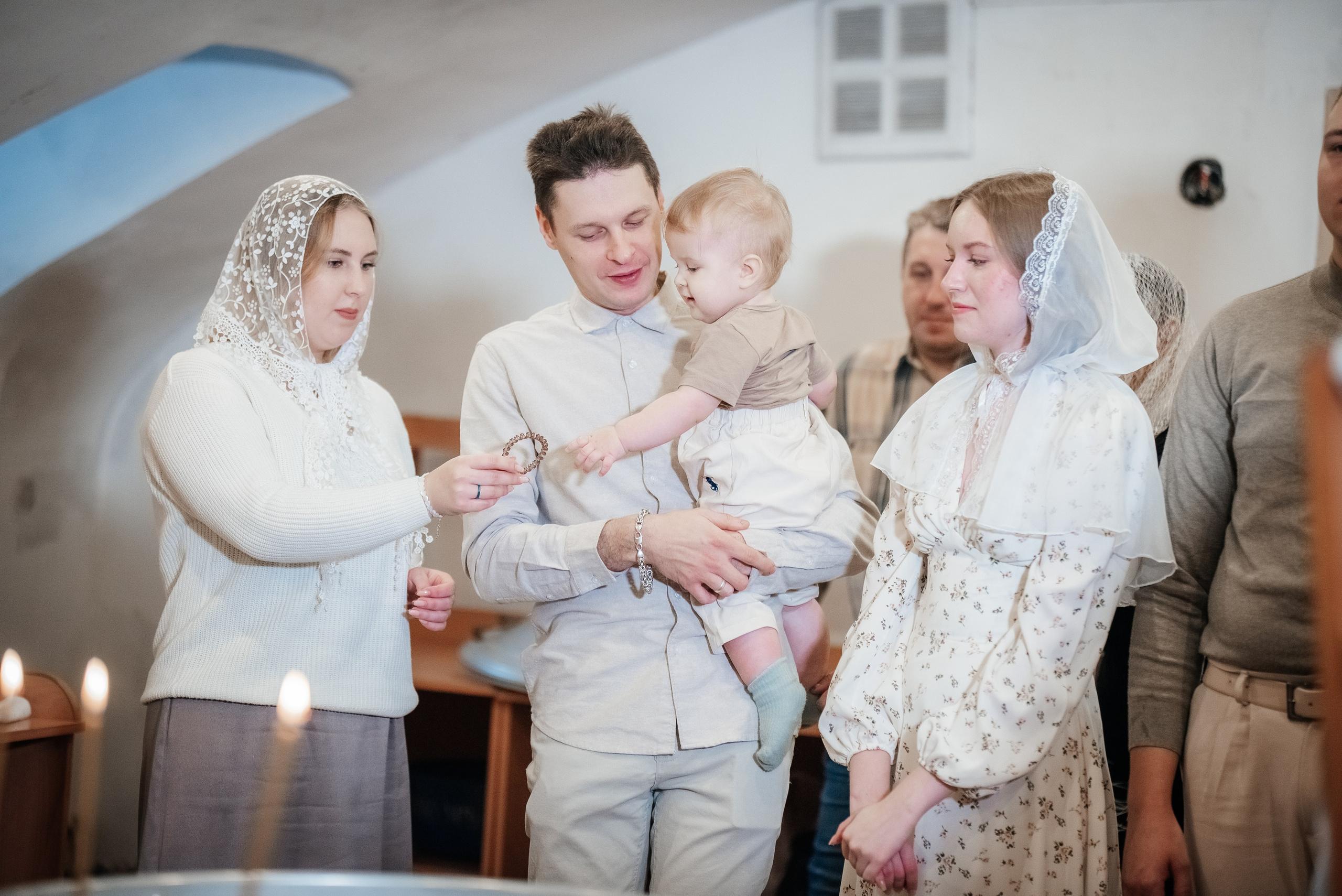 Крещение Михаила //// Храм преподобного Сергия Радонежского. Семейный и детский фотограф в Туле
