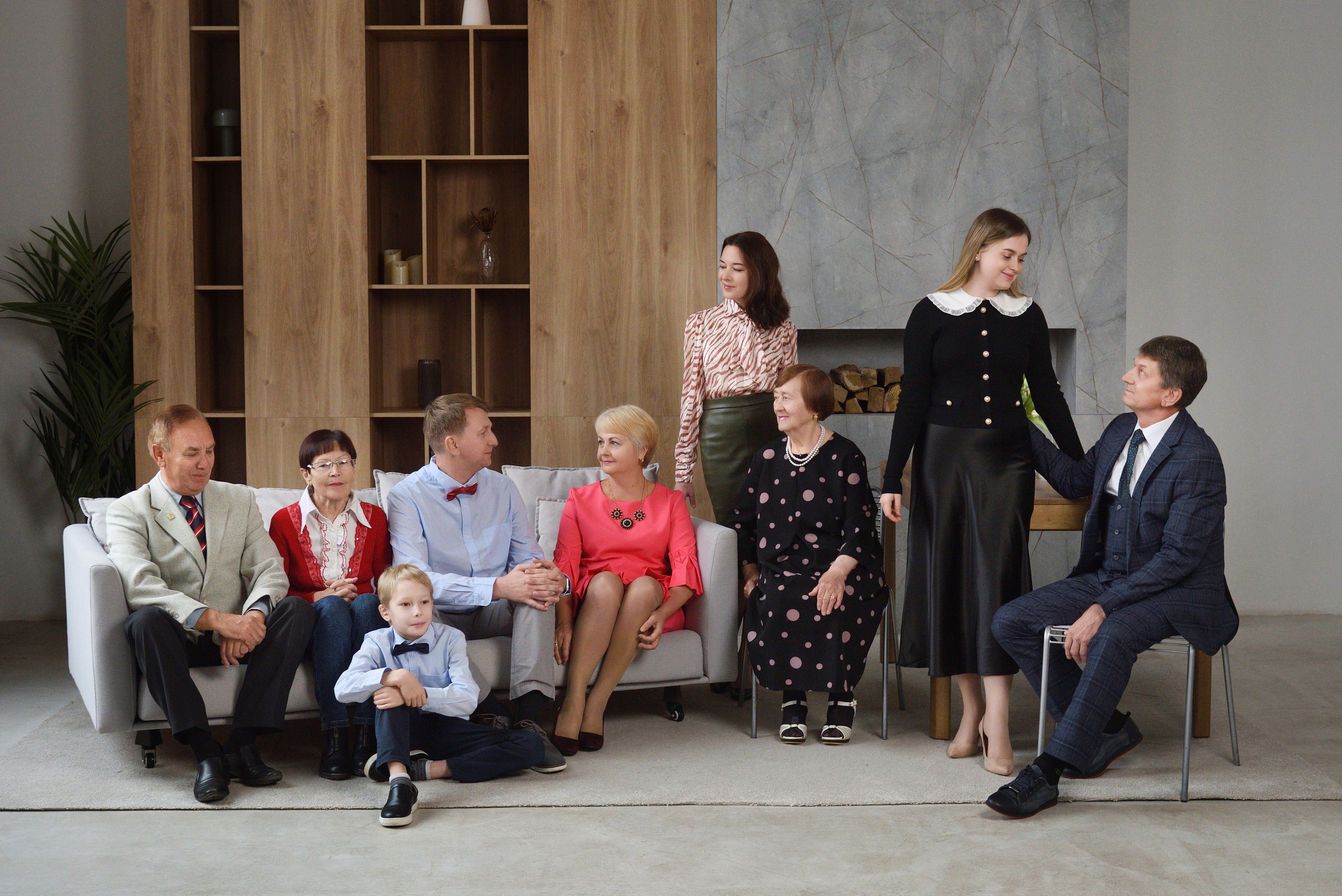 Семейная съёмка студия Чебоксары. Семейный и школьный Фотограф Чебоксары