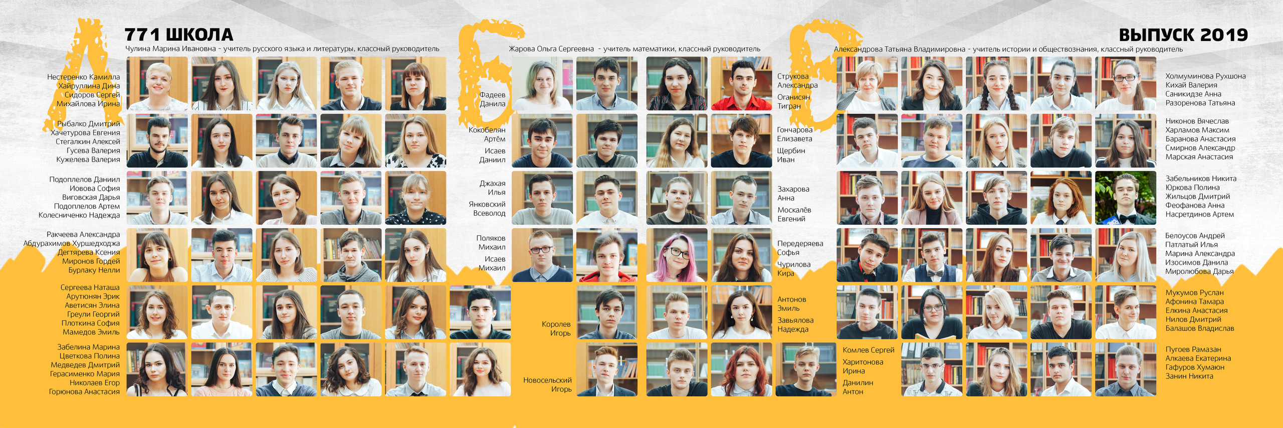 2019 — 771 школа — 11Б. ТВОЯ ШКОЛЬНАЯ ИСТОРИЯ — фотограф Юлия Федосеева