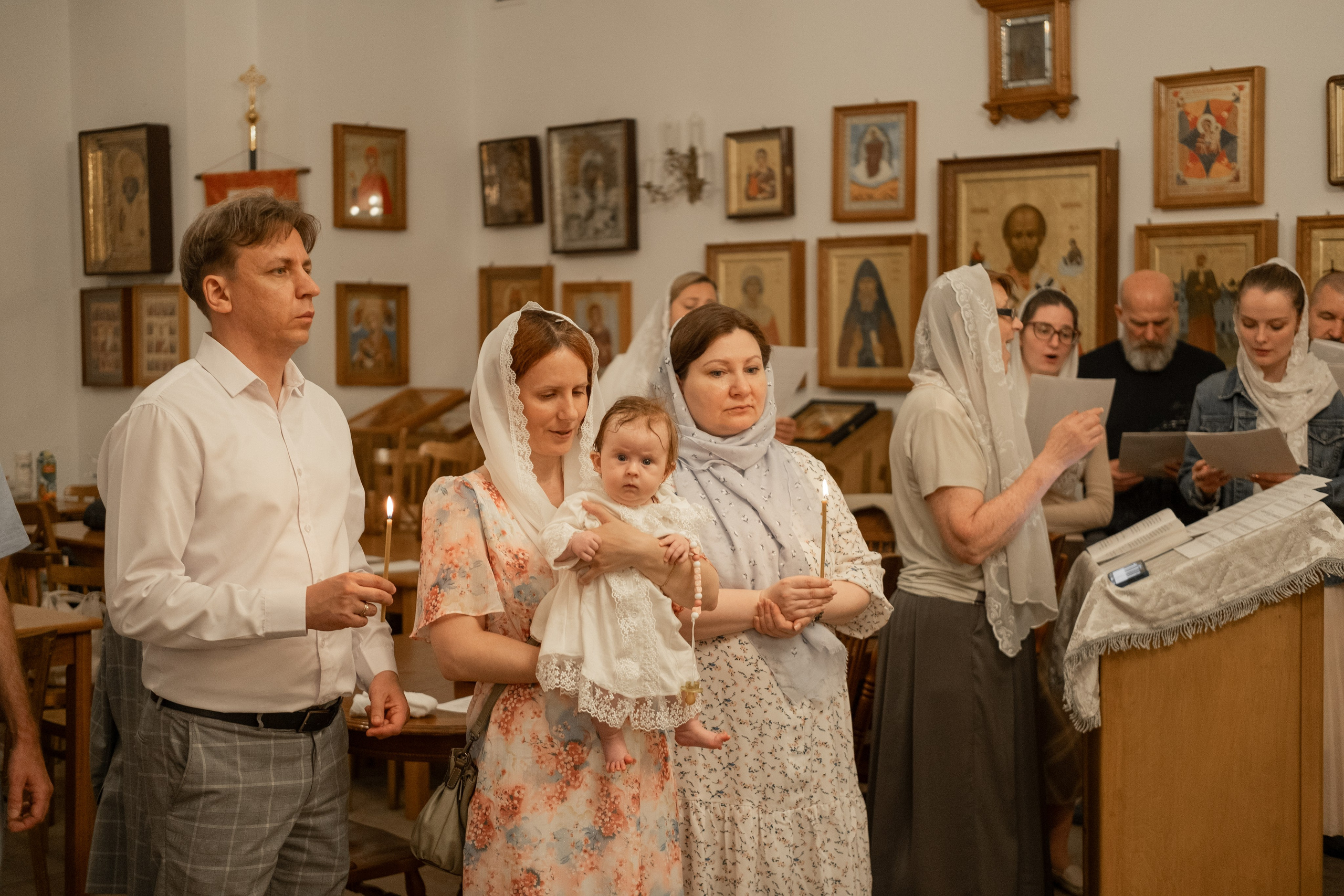 Крещение Златы. Фотограф новорождённых в Санкт-Петербурге Надежда Турченко