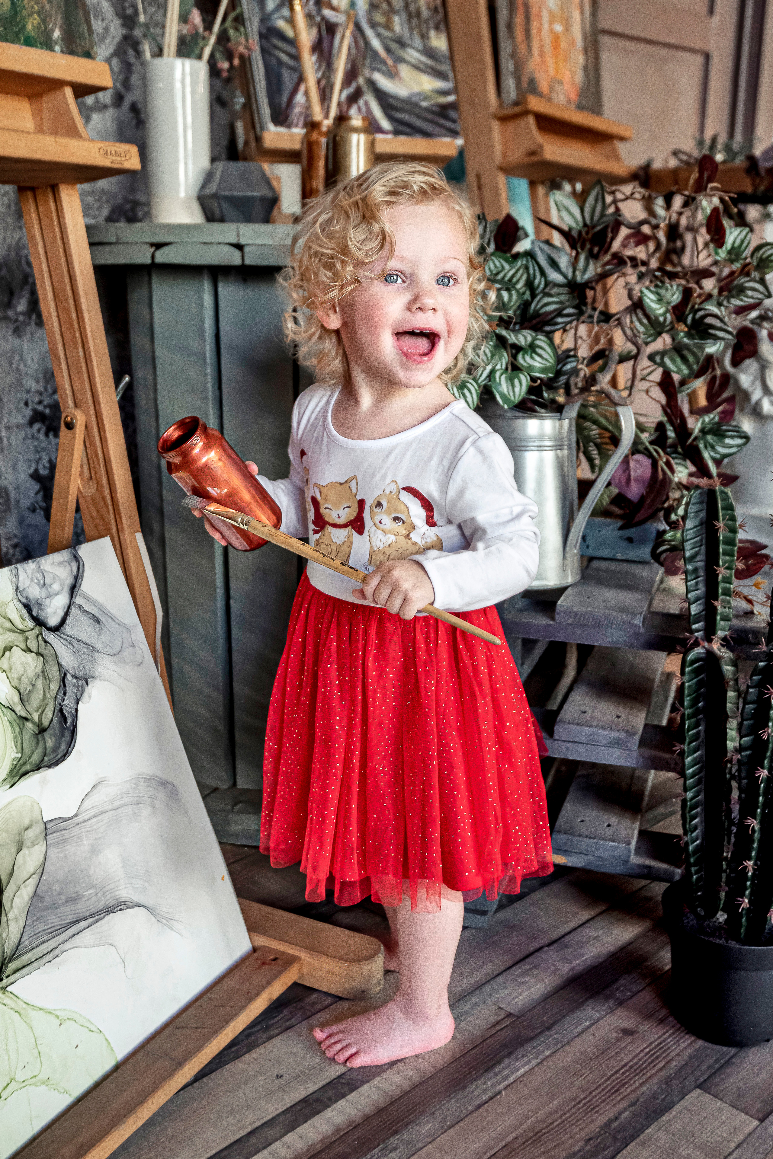 Детская фотосессия в новогодней фотостудии. Свадебный фотограф Наталья Немцева в Санкт-Петербурге